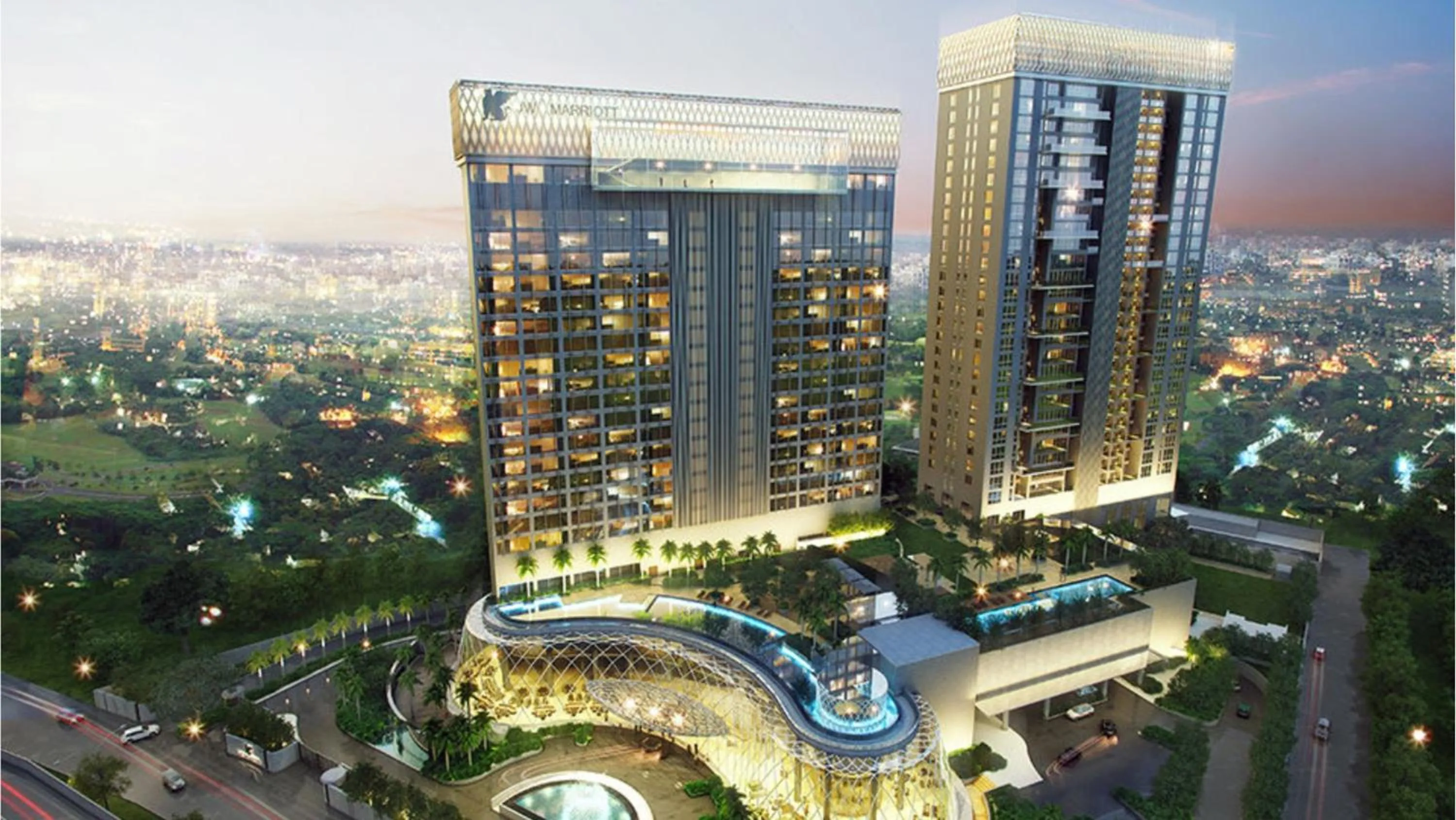 Property building in JW Marriott Hotel Kolkata