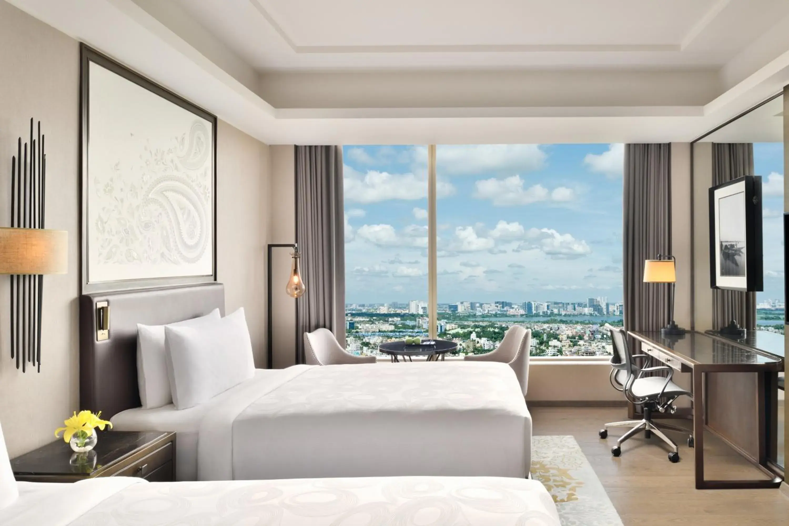 Executive Twin Guest Room with Executive Lounge Access & One way Airport Transfer - single occupancy in JW Marriott Hotel Kolkata Executive Twin Guest Room with Executive Lounge Access & One way Airport Transfer - single occupancy in JW Marriott Hotel Kolkata