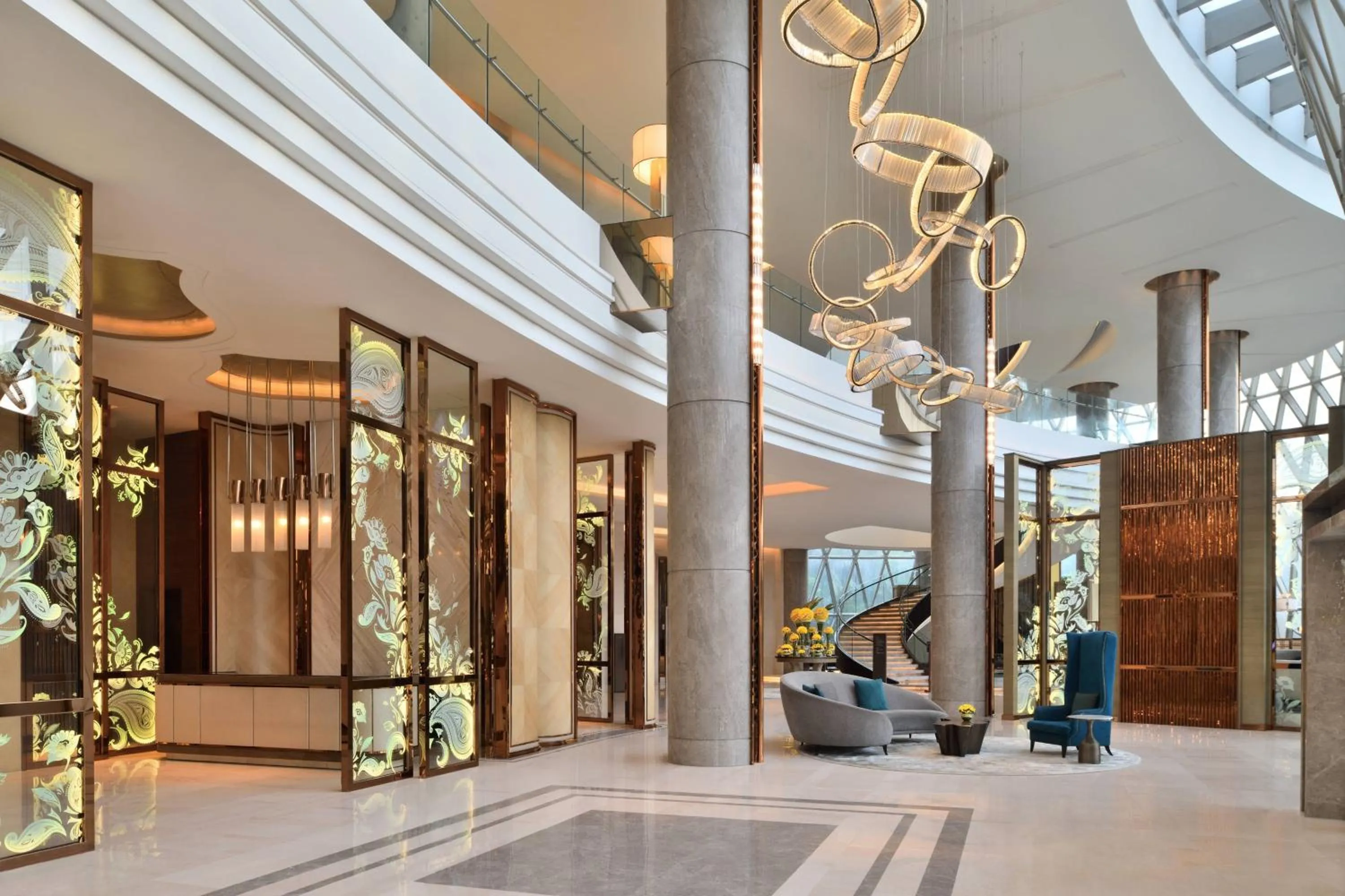 Lobby or reception in JW Marriott Hotel Kolkata