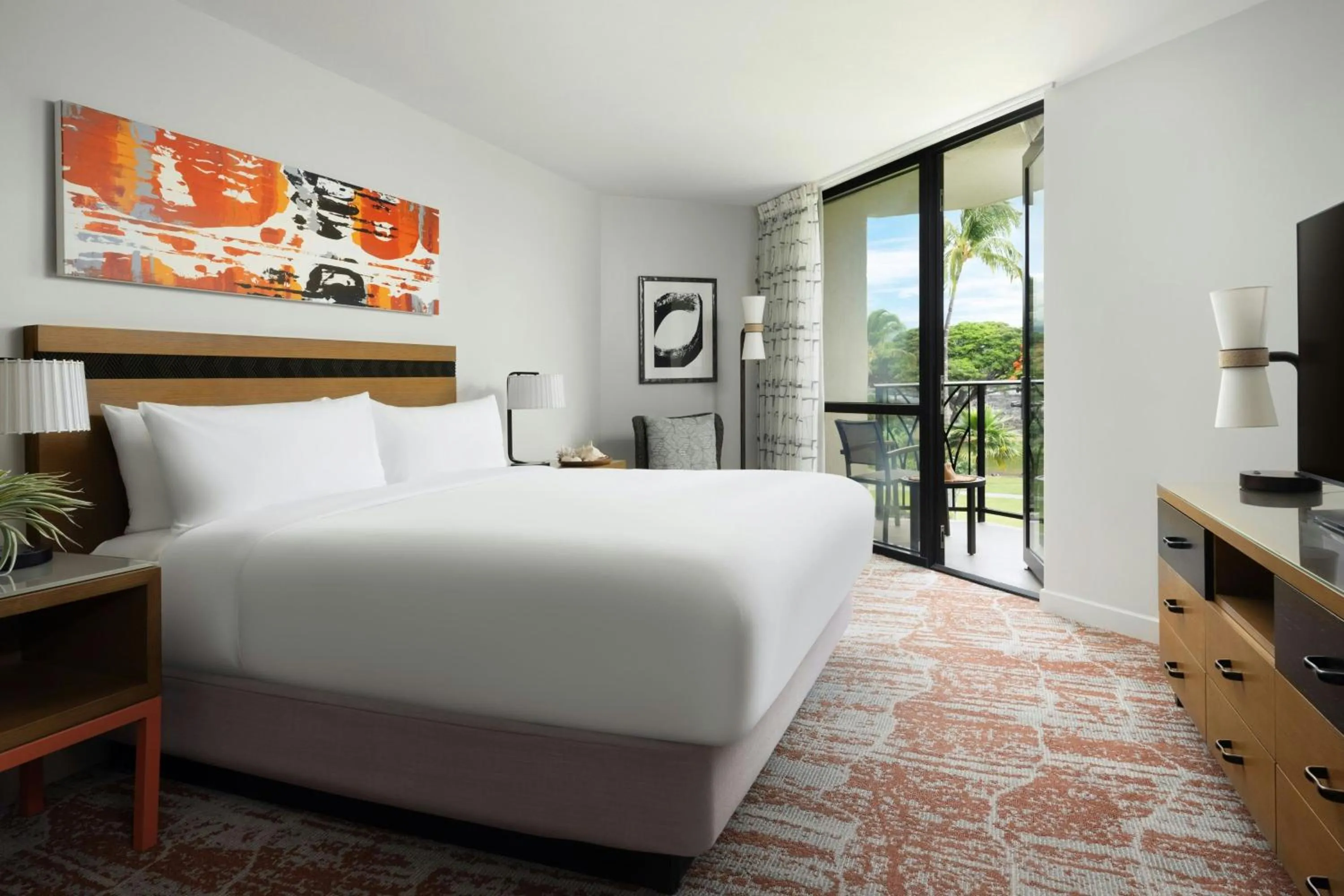 Bedroom, Bed in Marriott’s Waikoloa Ocean Club