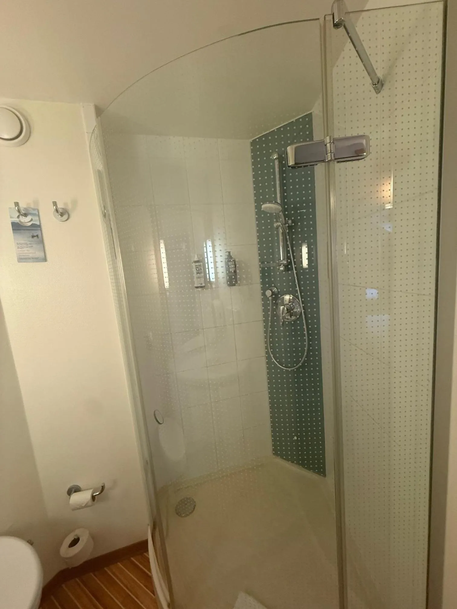 Shower in ibis Brussels Waterloo