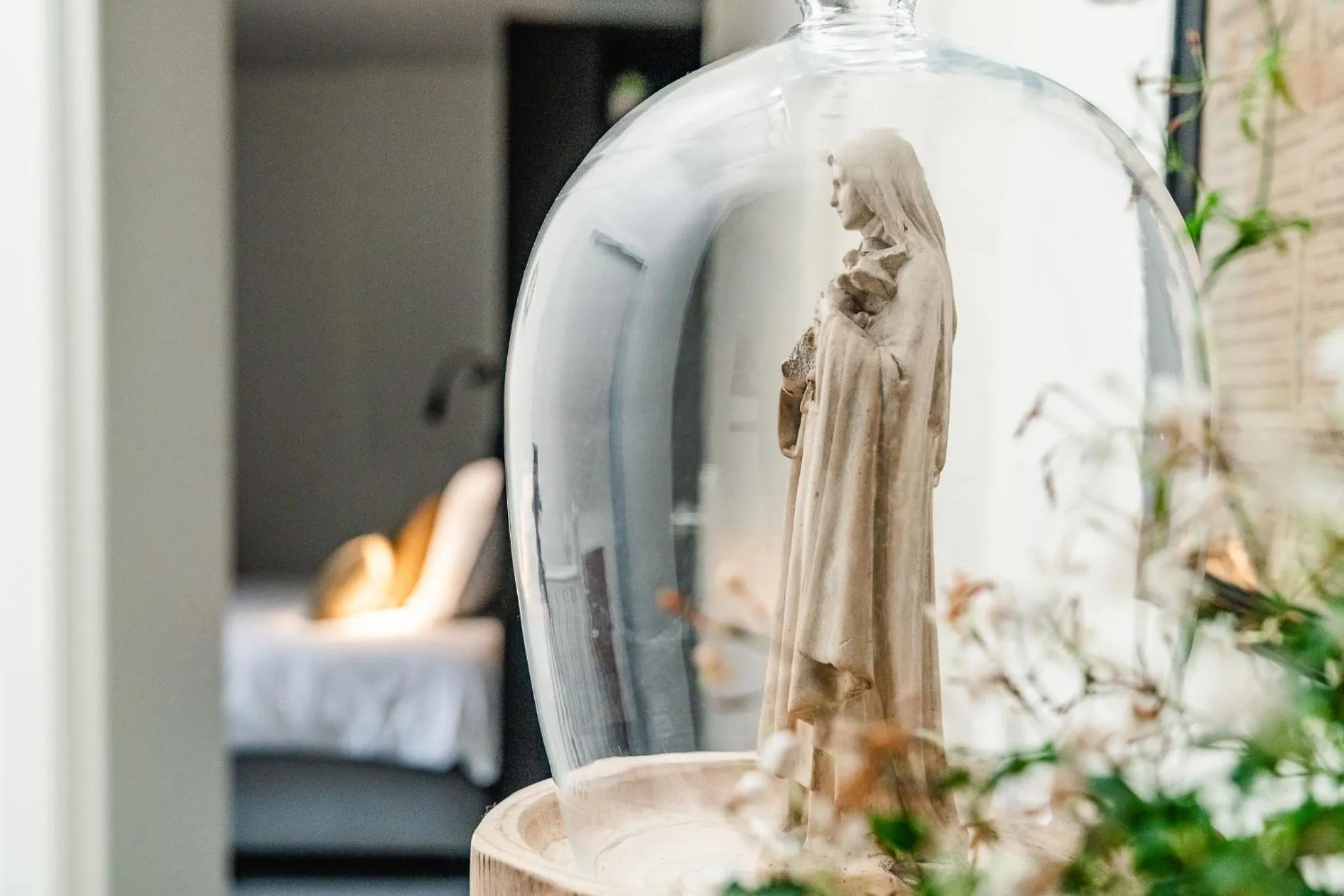 Decorative detail, Bed in Hotel Monasterium PoortAckere Ghent