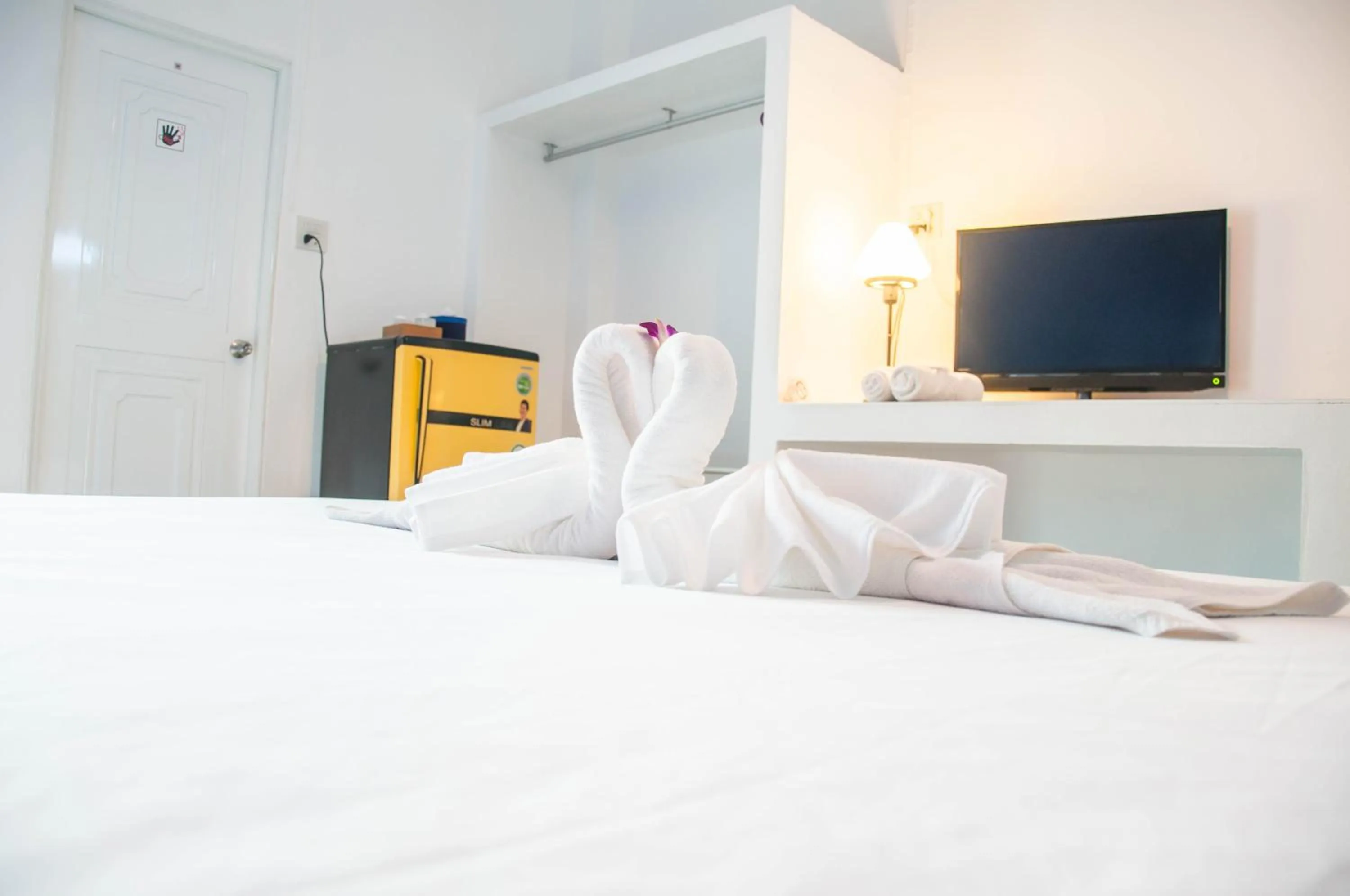 Bed in Baanlugchange Hotel โรงแรมบ้านลูกช้าง