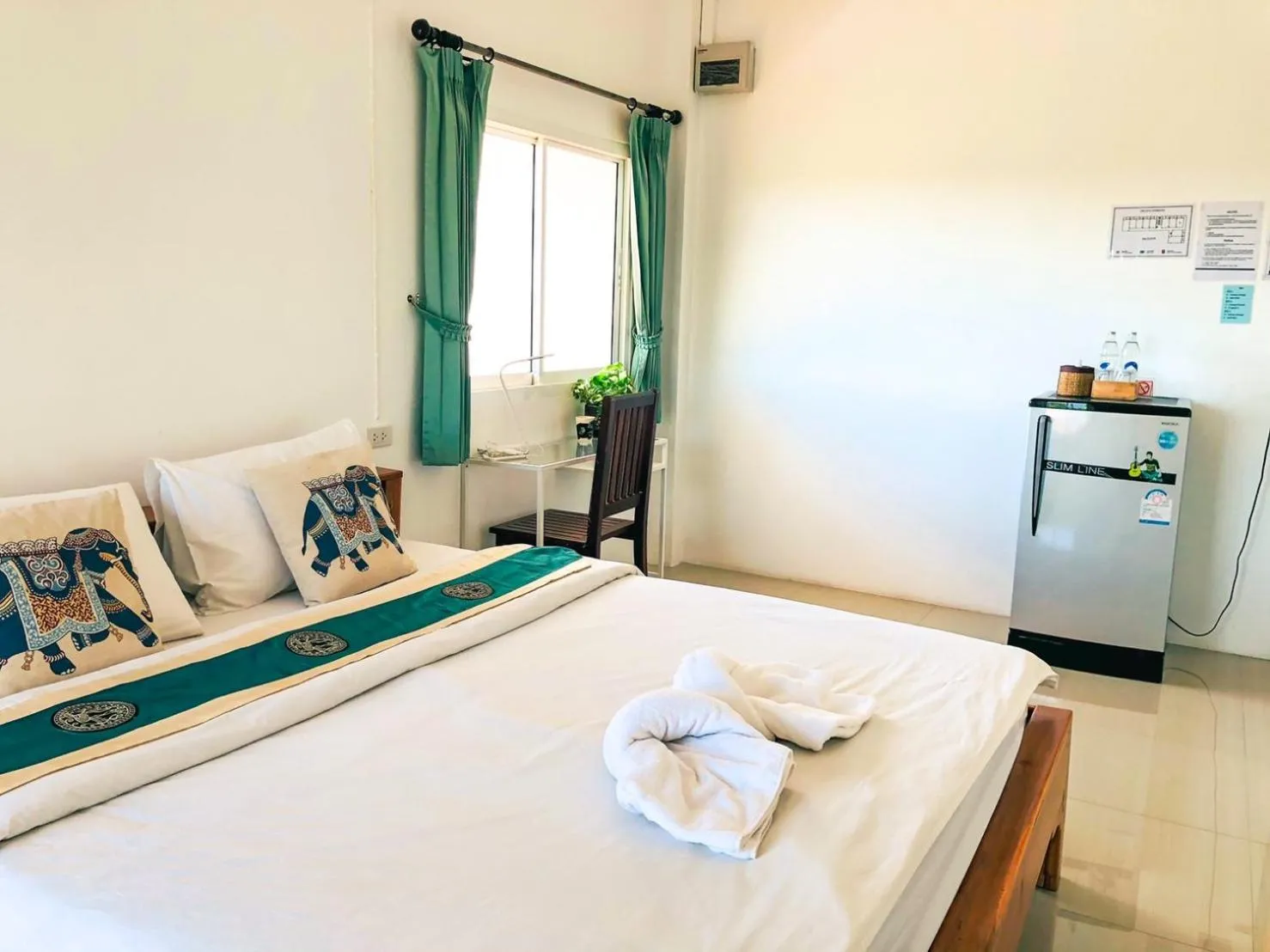 Bed in Baanlugchange Hotel โรงแรมบ้านลูกช้าง