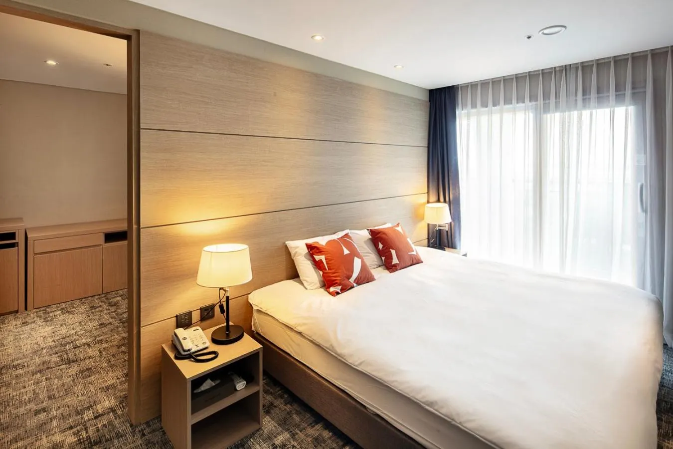 Bedroom, Bed in The Best Jeju Seongsan