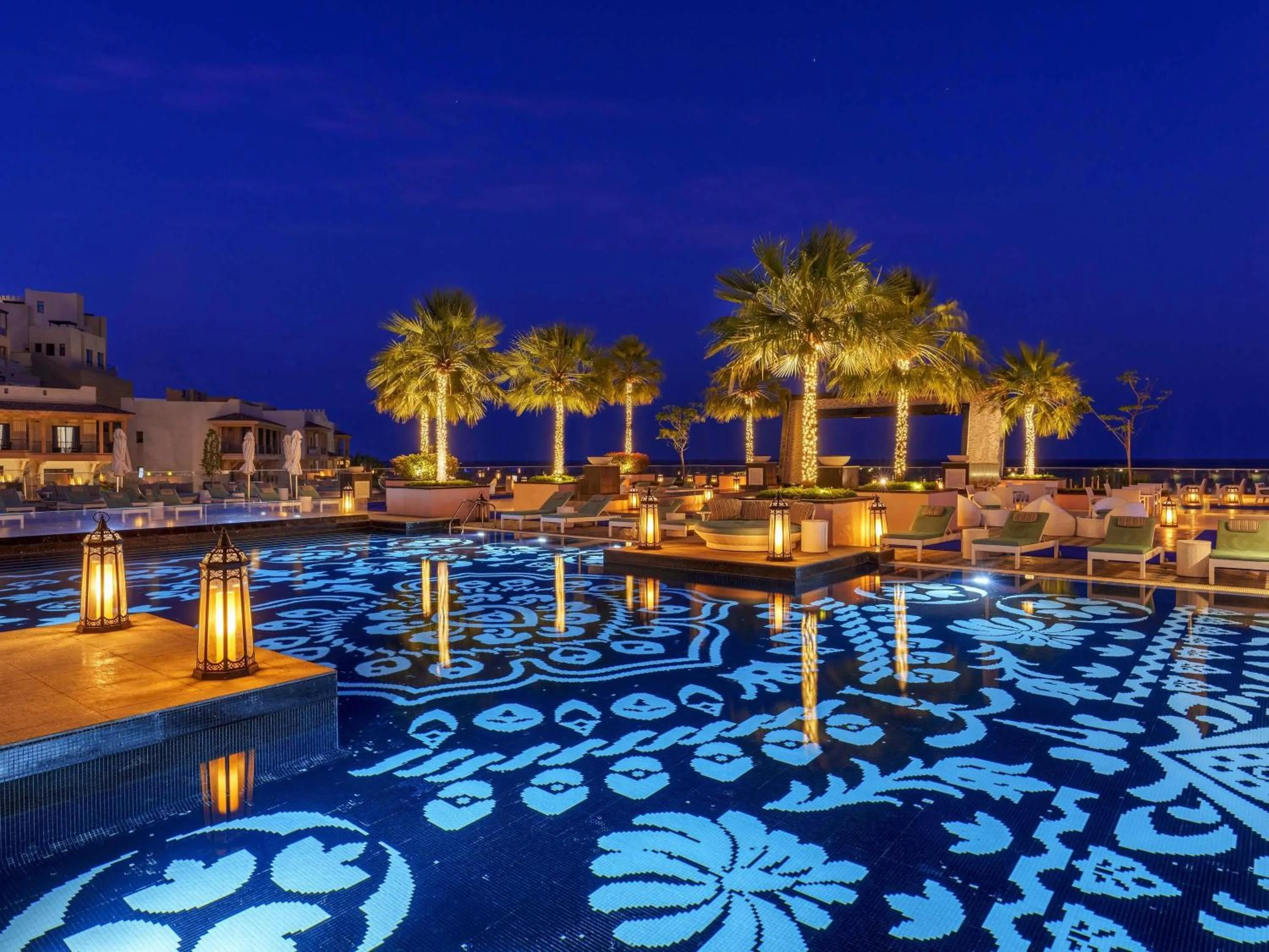 Pool view in Fairmont Fujairah Beach Resort