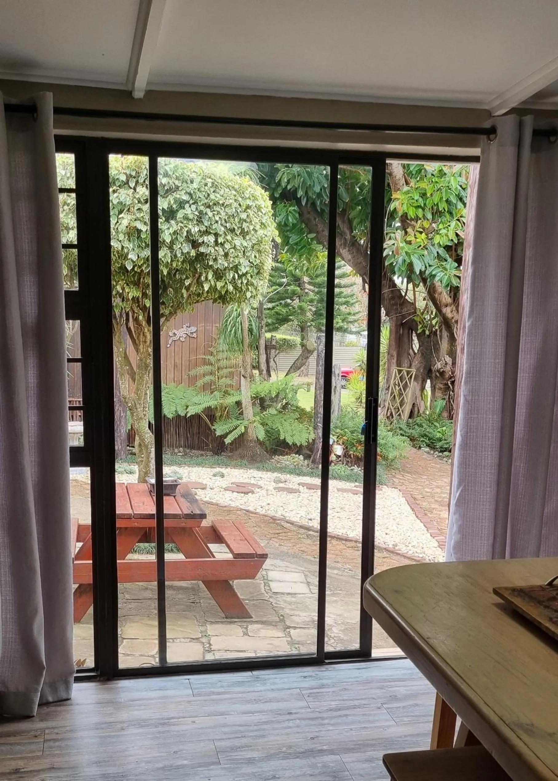 Garden view in The Birdhouse Bed & Breakfast #NO Loadshedding #Solar Energy