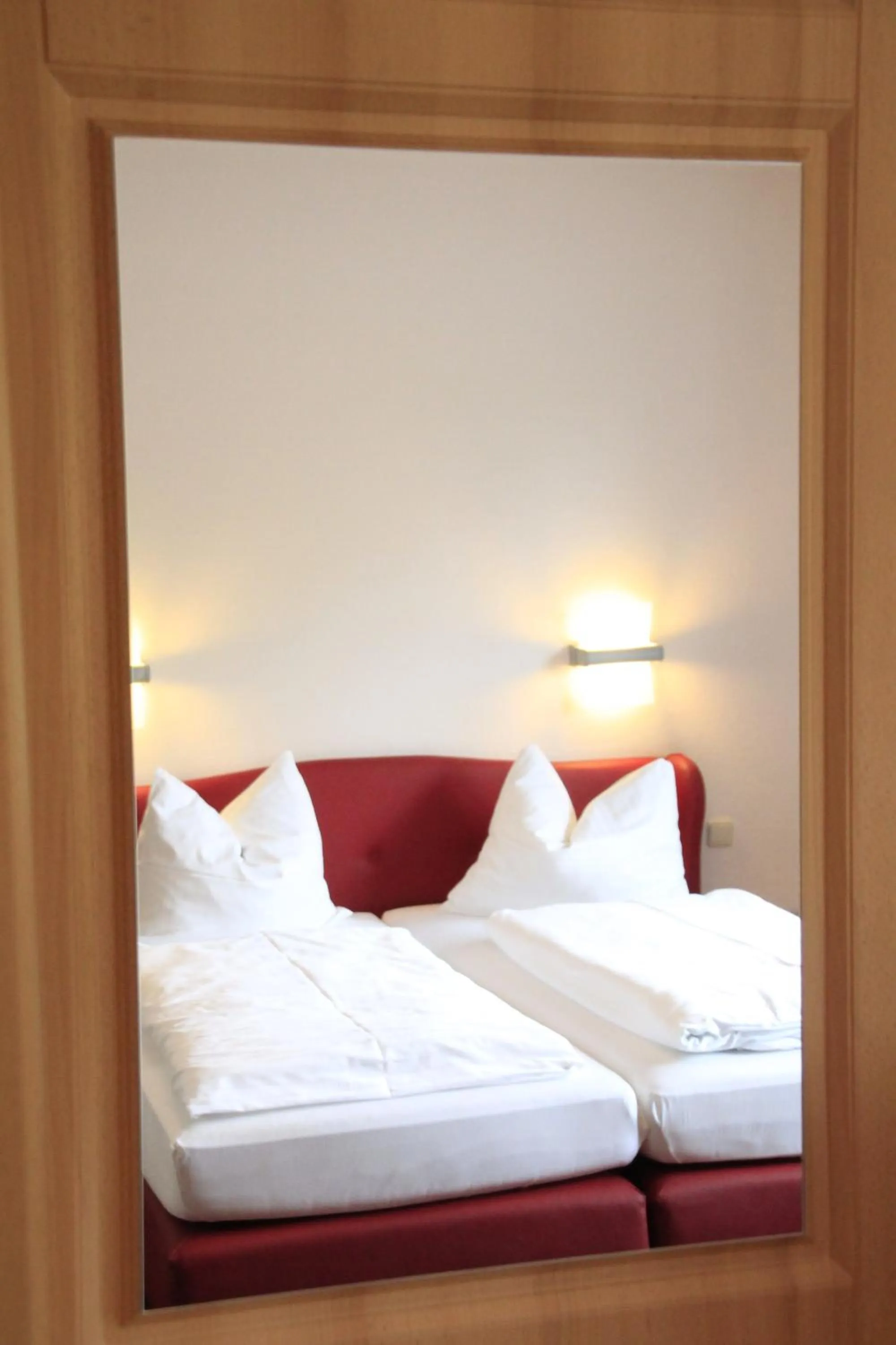 Photo of the whole room, Bed in Hotel Weserschiffchen