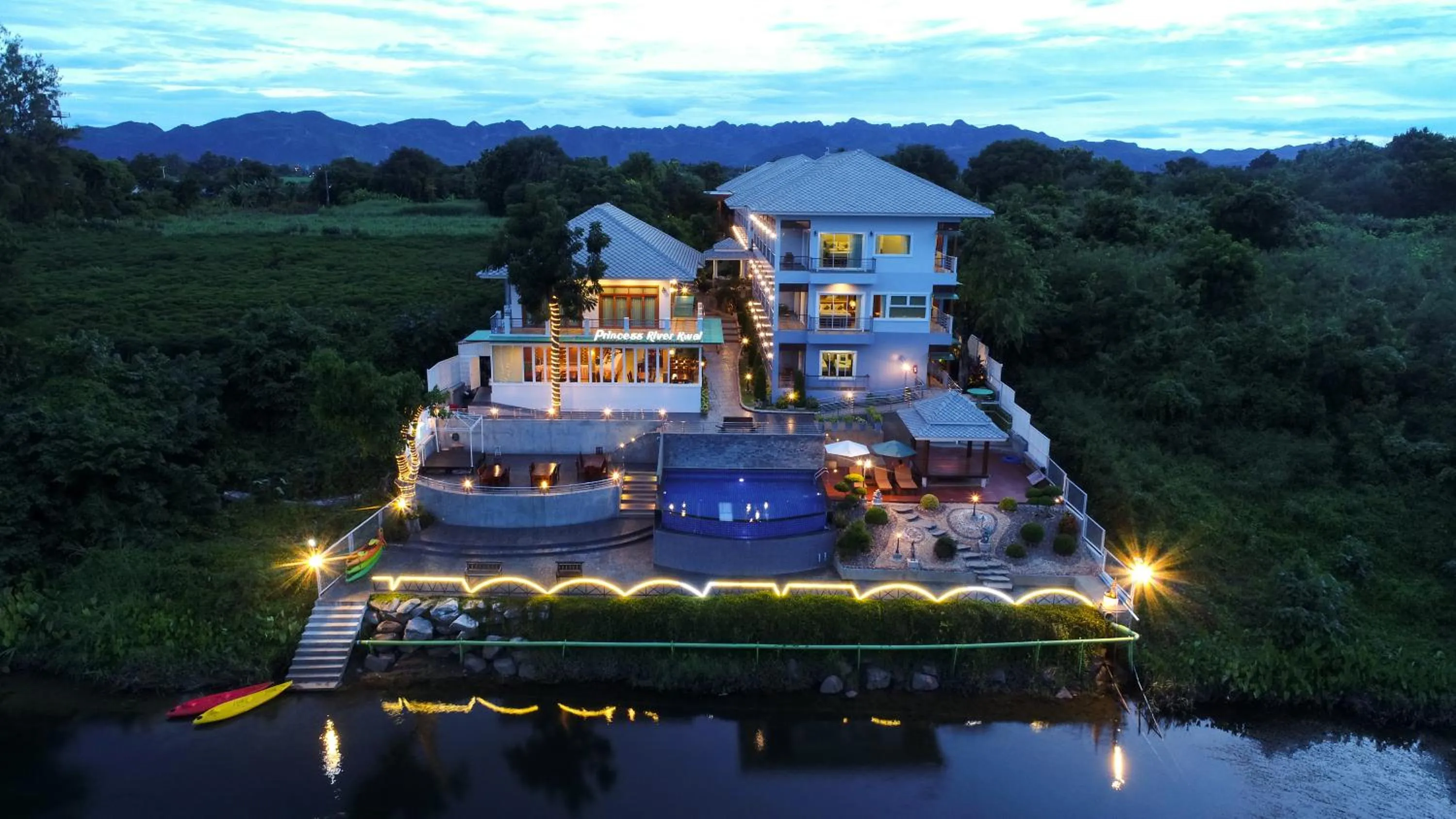 Bird's eye view in Princess River Kwai Hotel