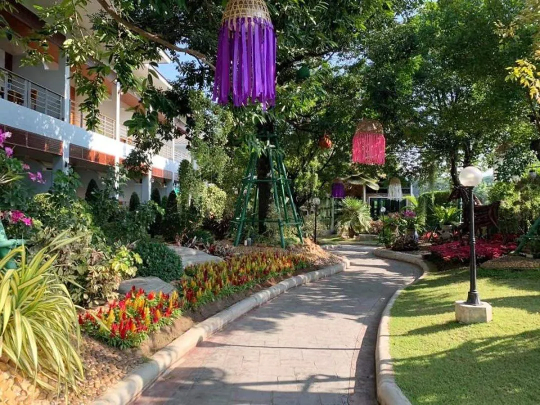 Garden view in Princess River Kwai Hotel