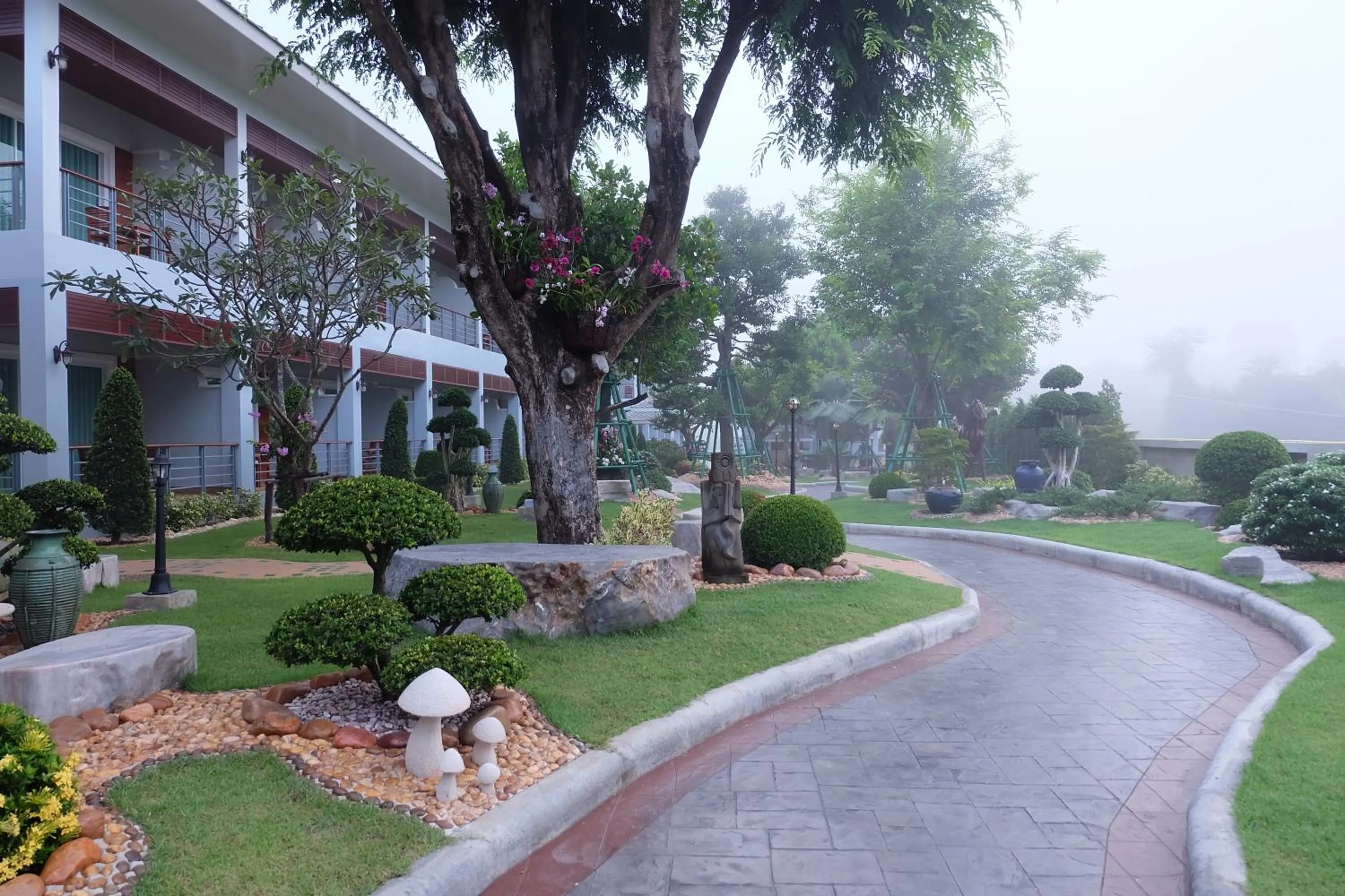 Garden in Princess River Kwai Hotel