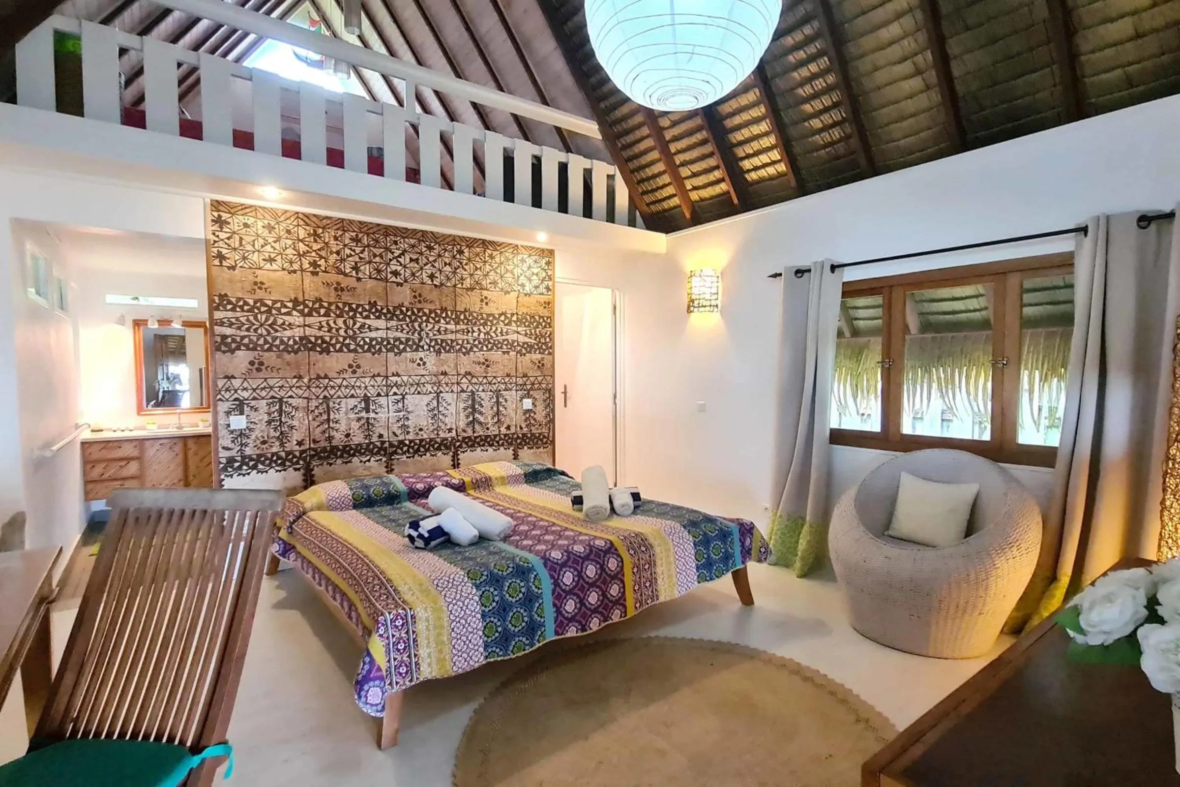 Bed in Villa Meheana