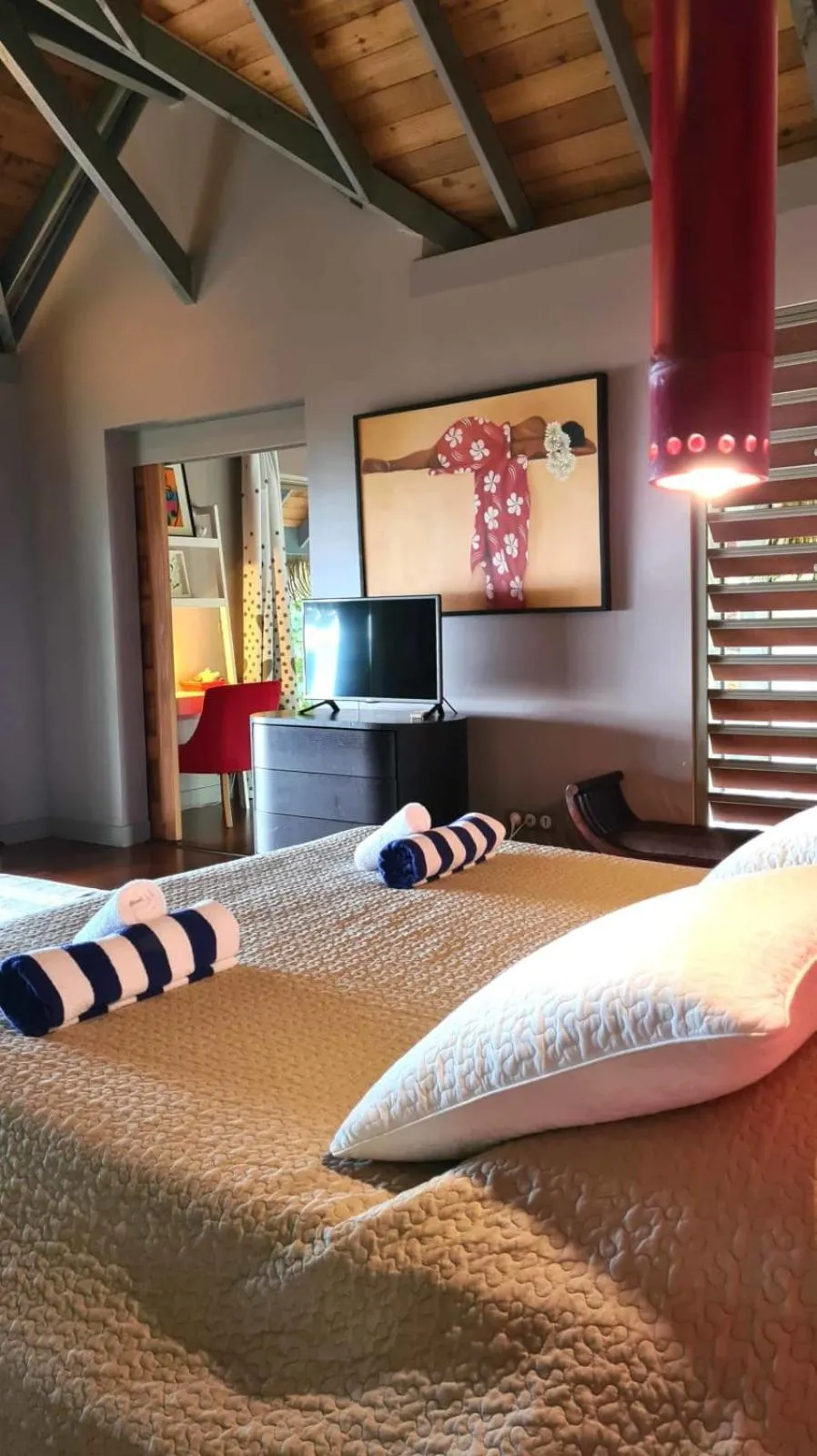 Bed in Villa Meheana