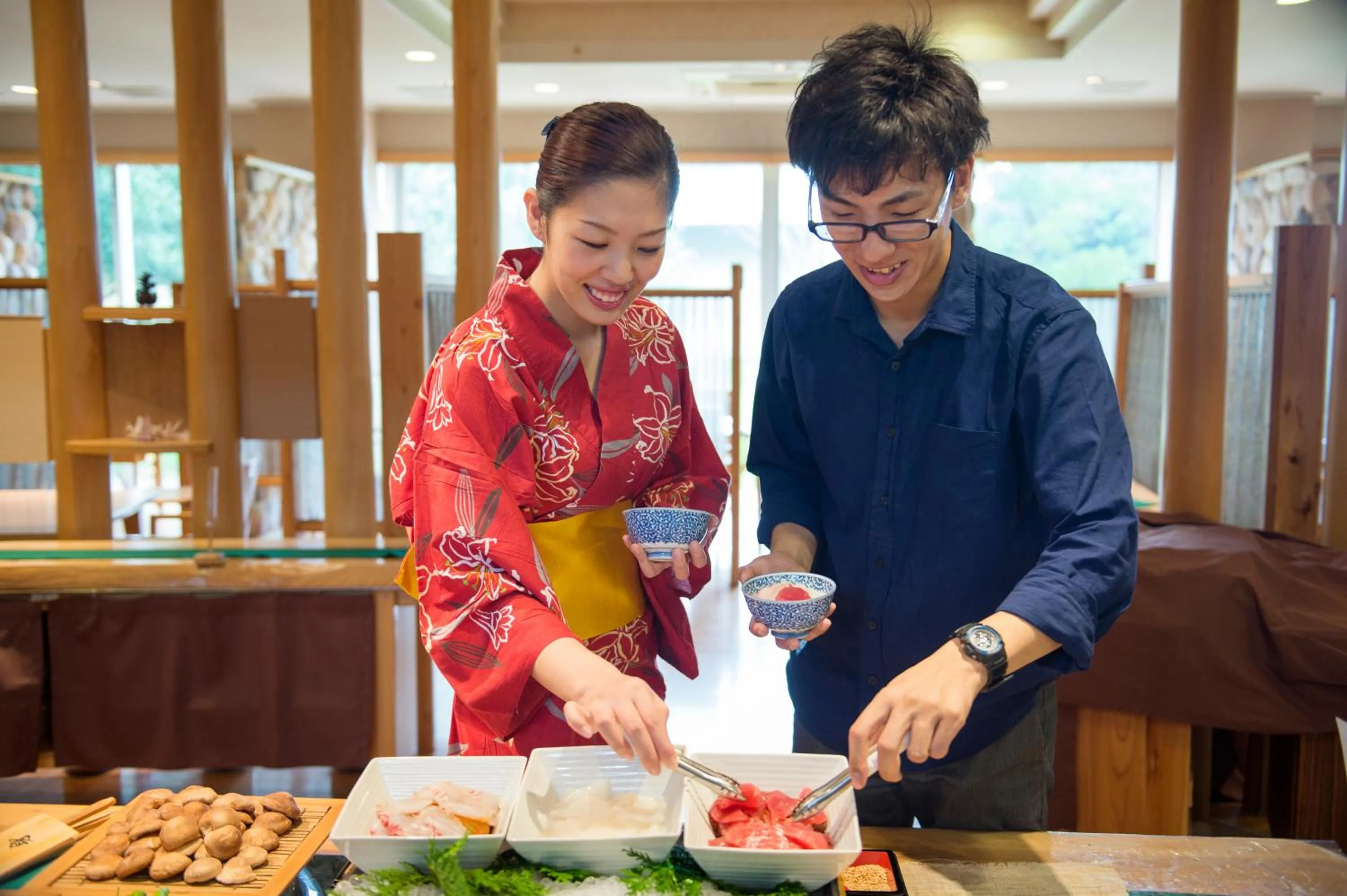 Buffet breakfast in Hotel Tokinoza