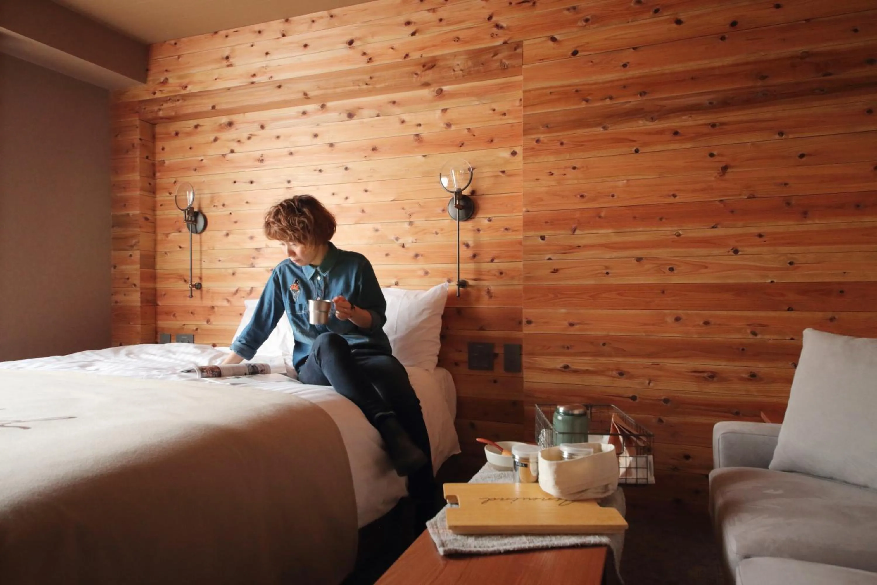 Bedroom, Bed in UNWIND HOTEL & BAR Sapporo