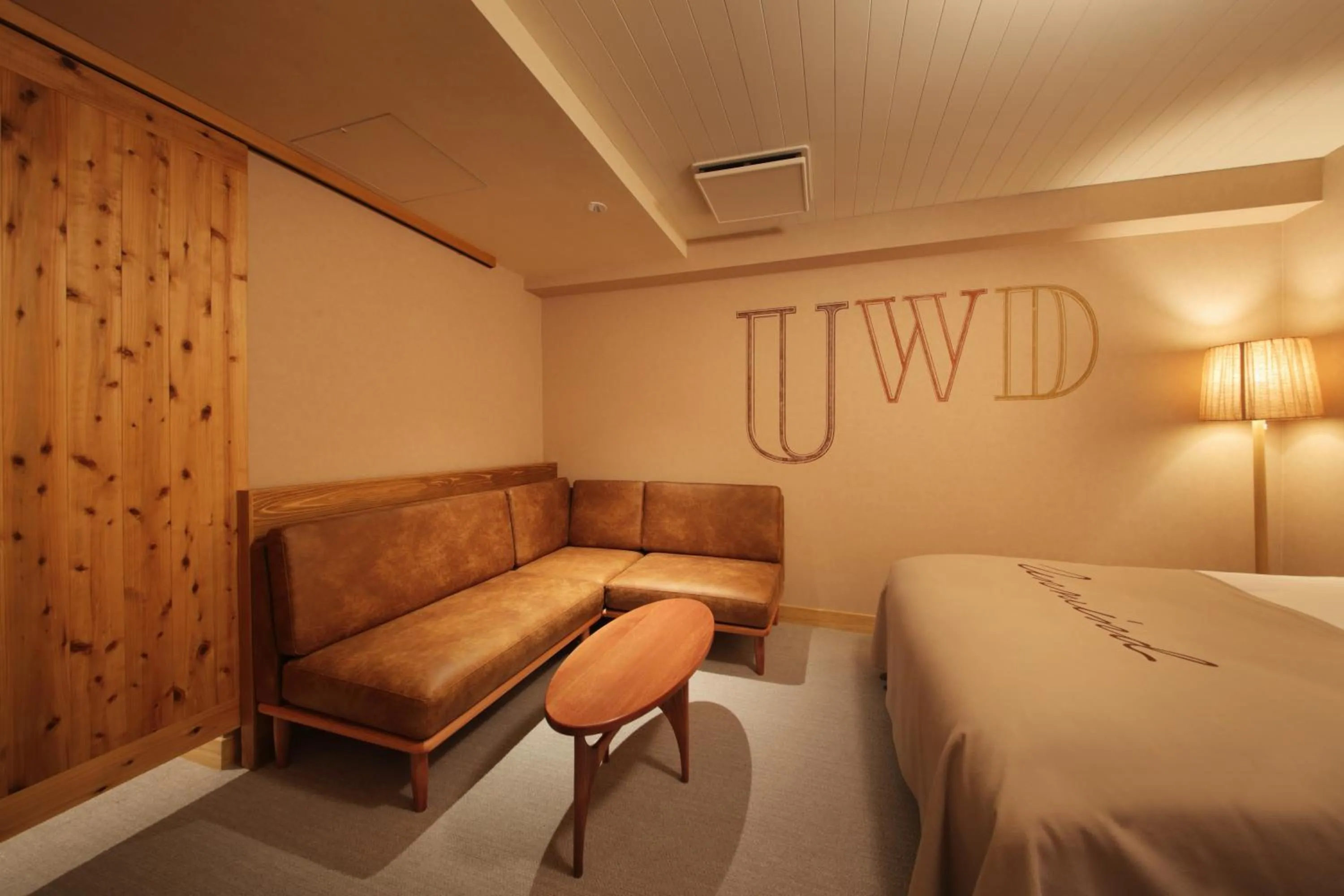 Seating area, Bed in UNWIND HOTEL & BAR Sapporo