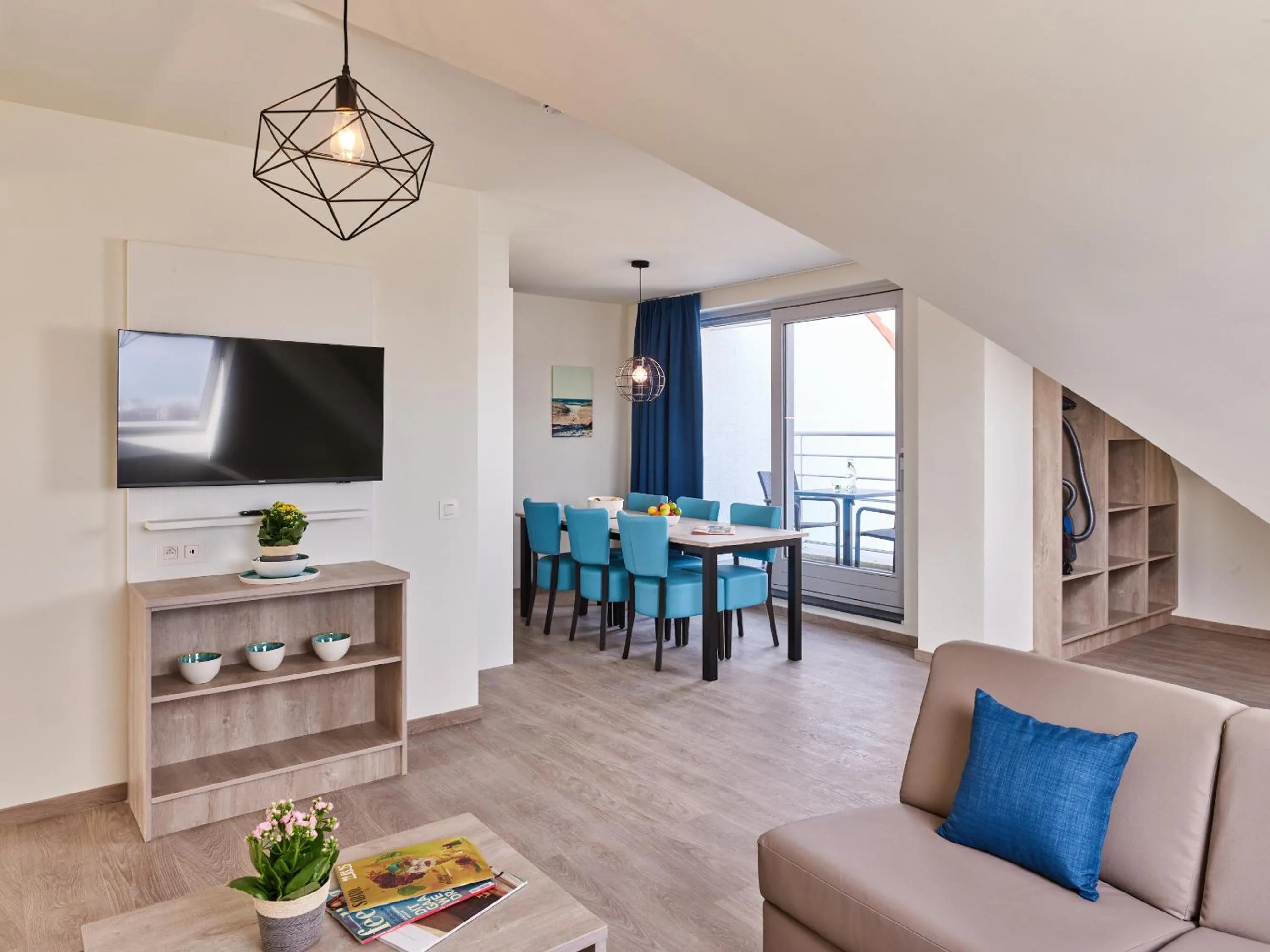 Living room in Holiday Suites Zeebrugge