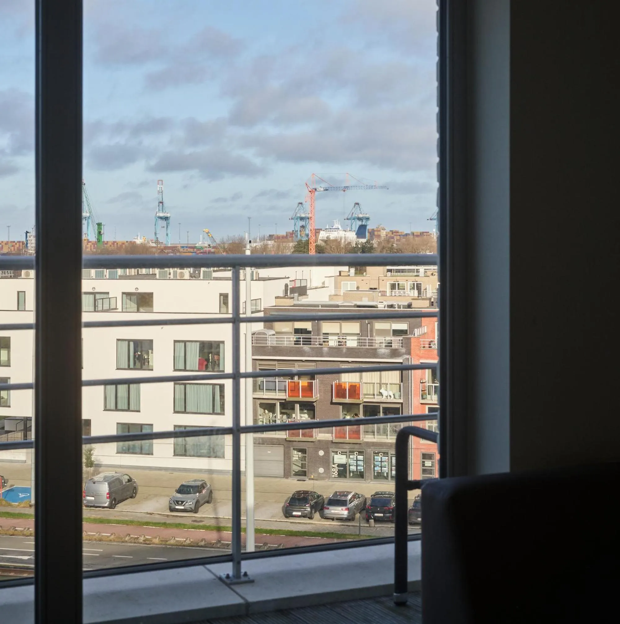 City view in Holiday Suites Zeebrugge