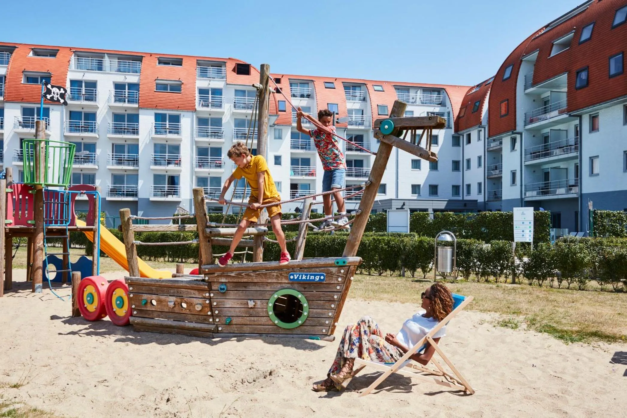 Children play ground in Holiday Suites Zeebrugge