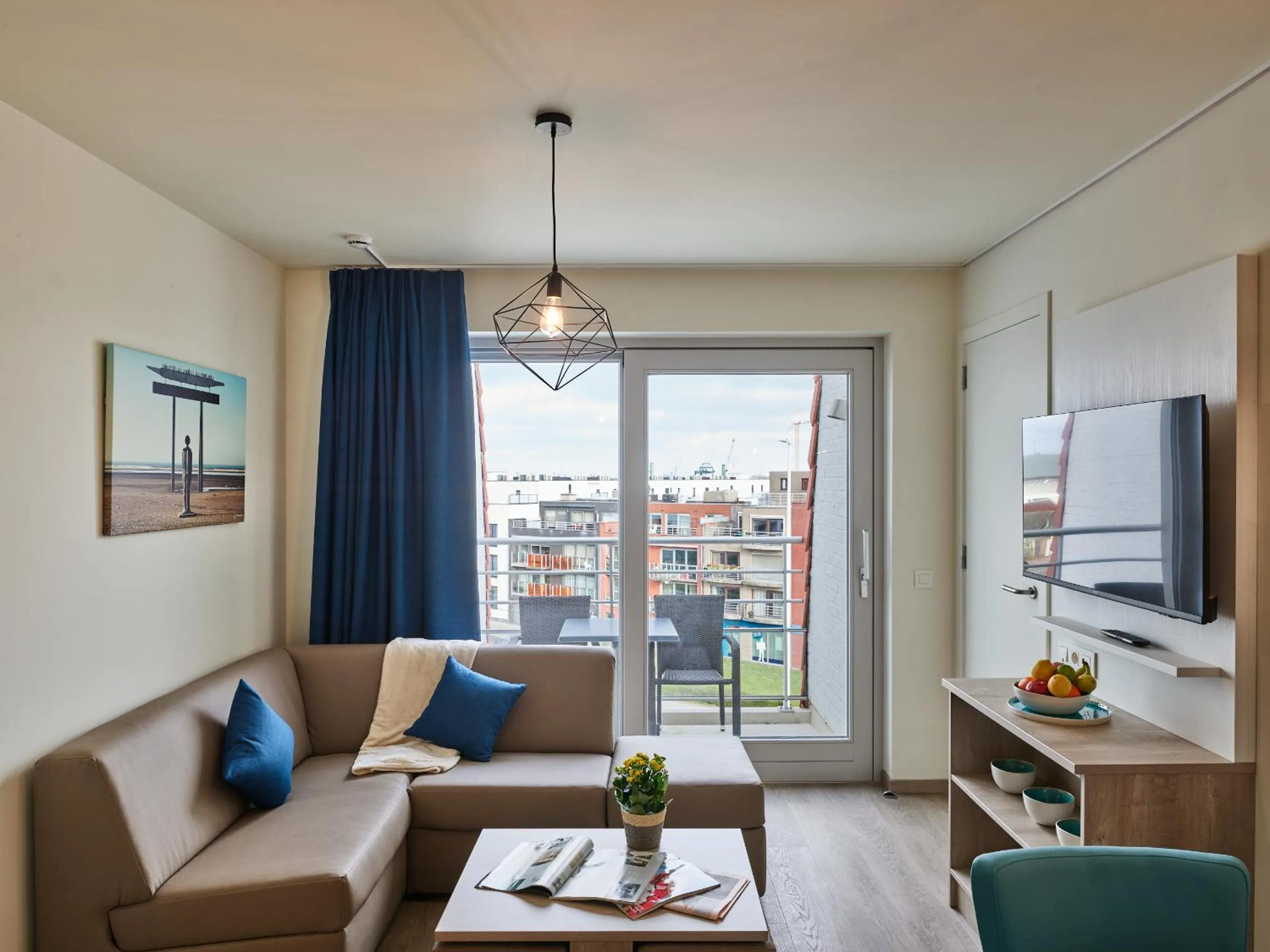 Living room in Holiday Suites Zeebrugge