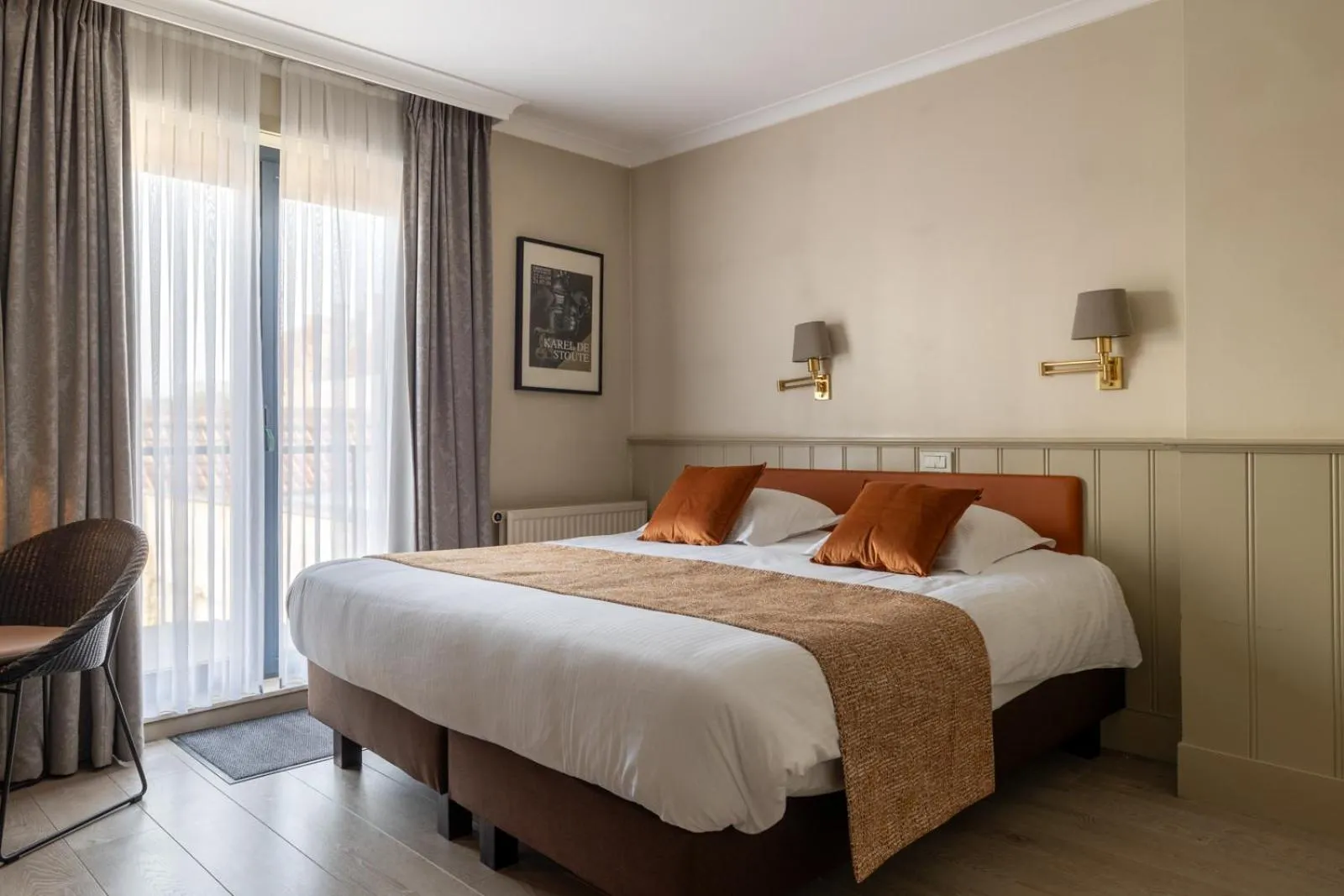 Bedroom, Bed in Hotel Ter Duinen