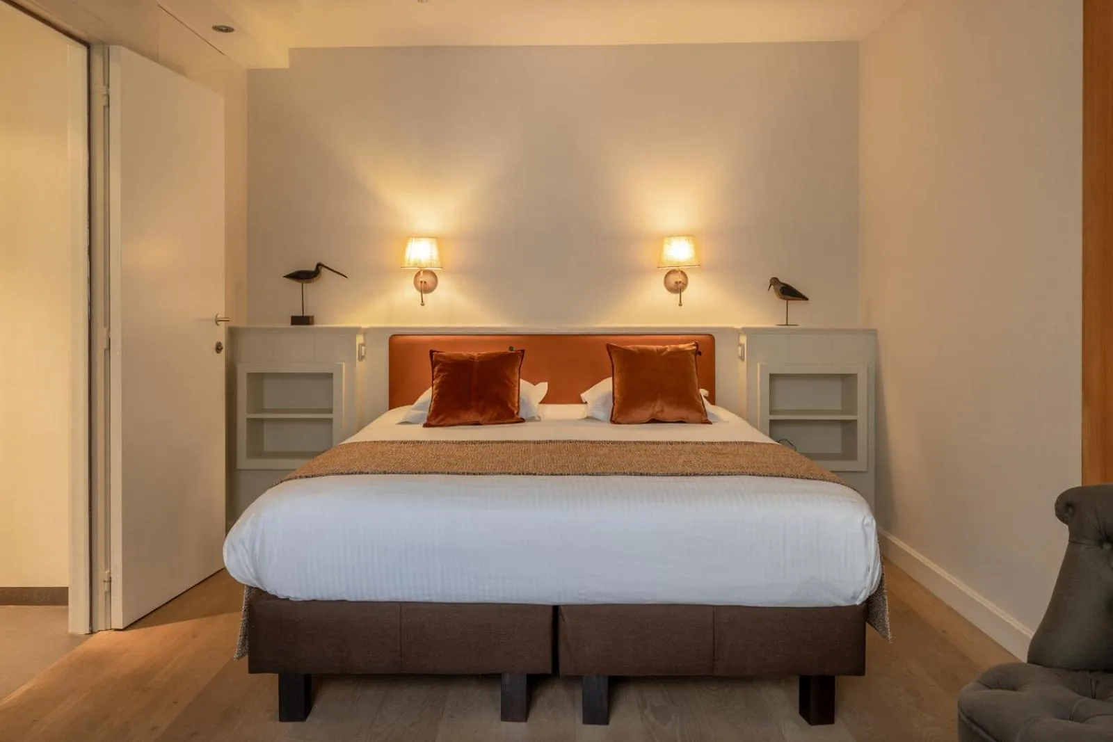 Bedroom, Bed in Hotel Ter Duinen