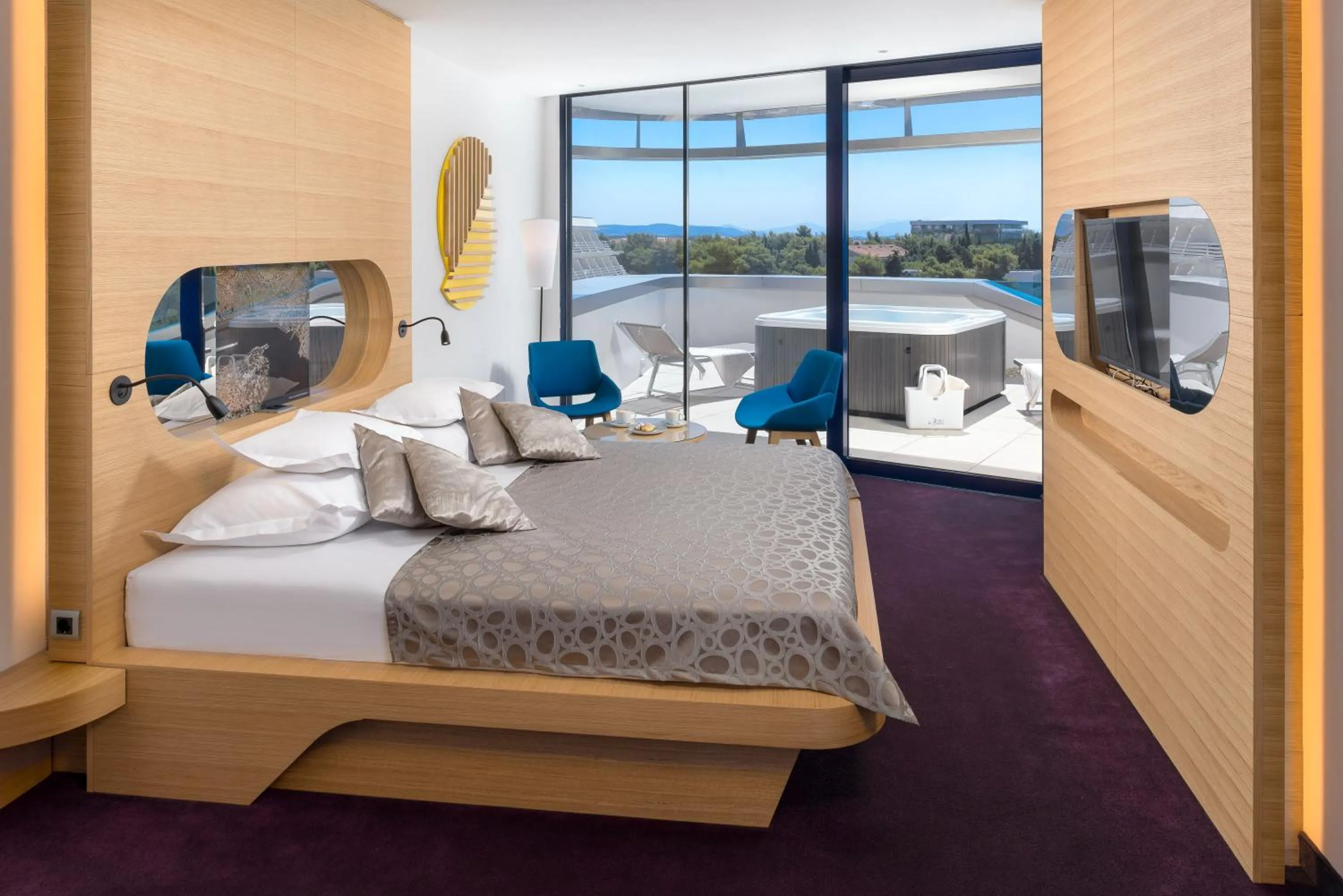 Spa and wellness centre/facilities, Bed in Hotel Olympia Sky