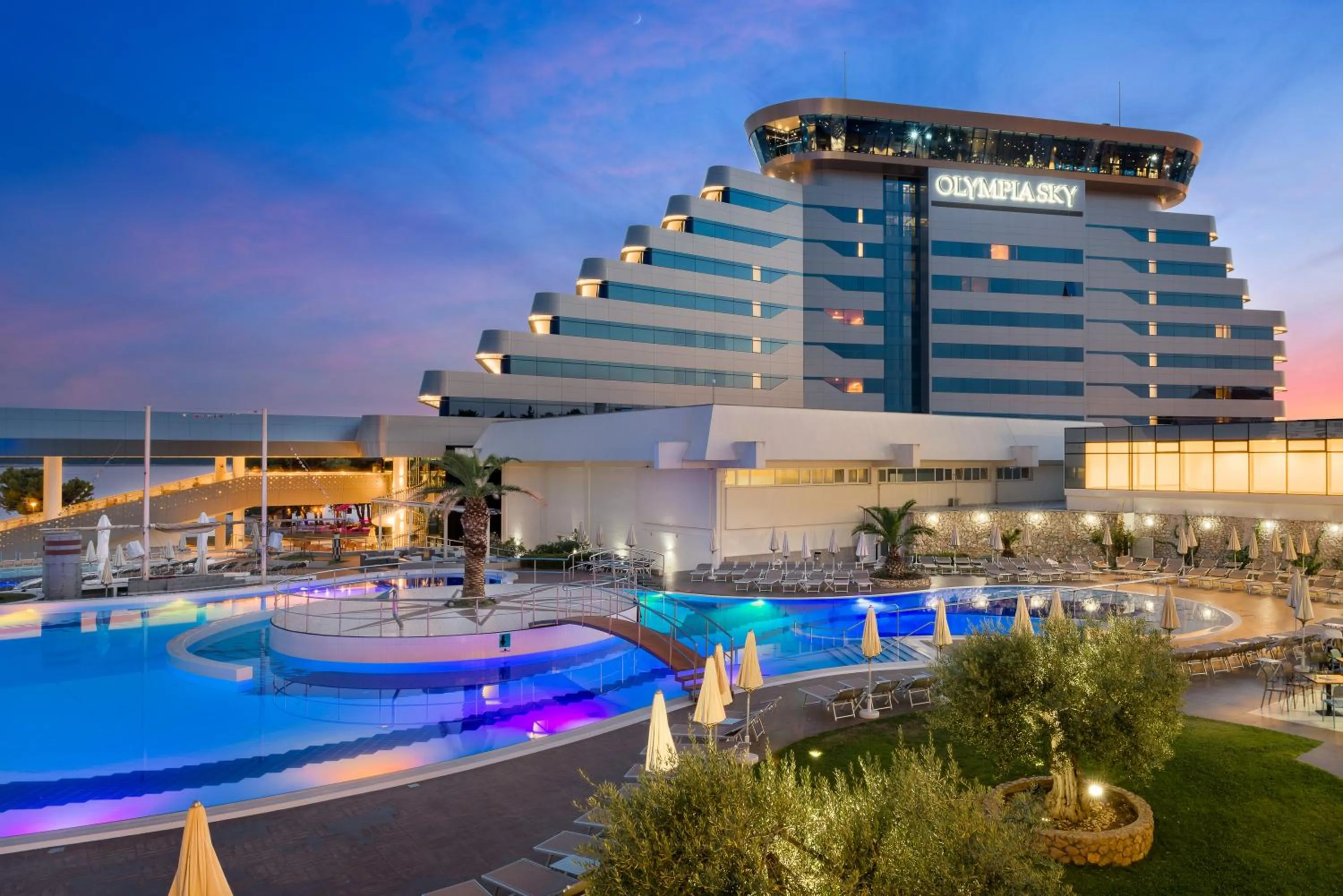 Property building in Hotel Olympia Sky