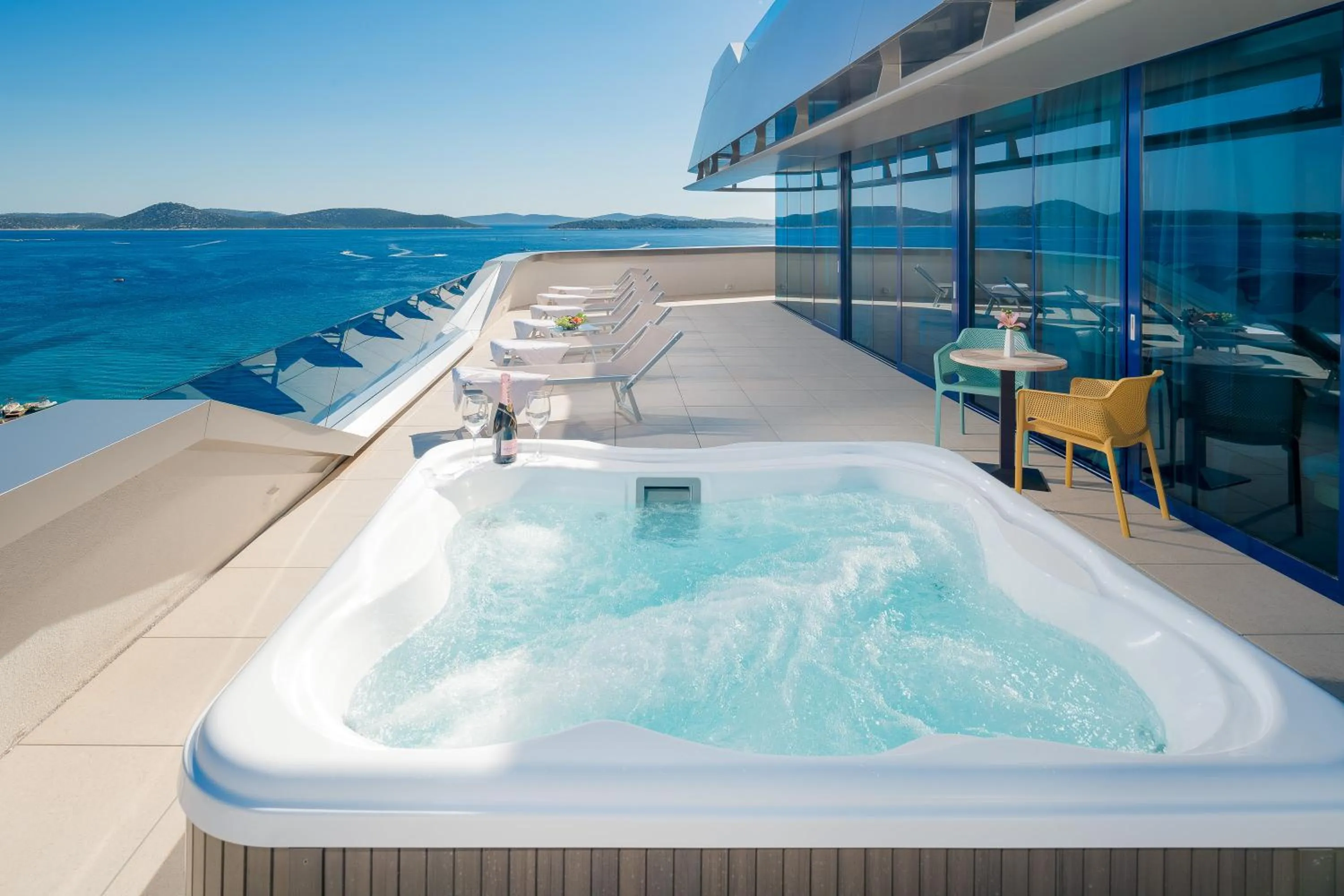 Balcony/Terrace in Hotel Olympia Sky