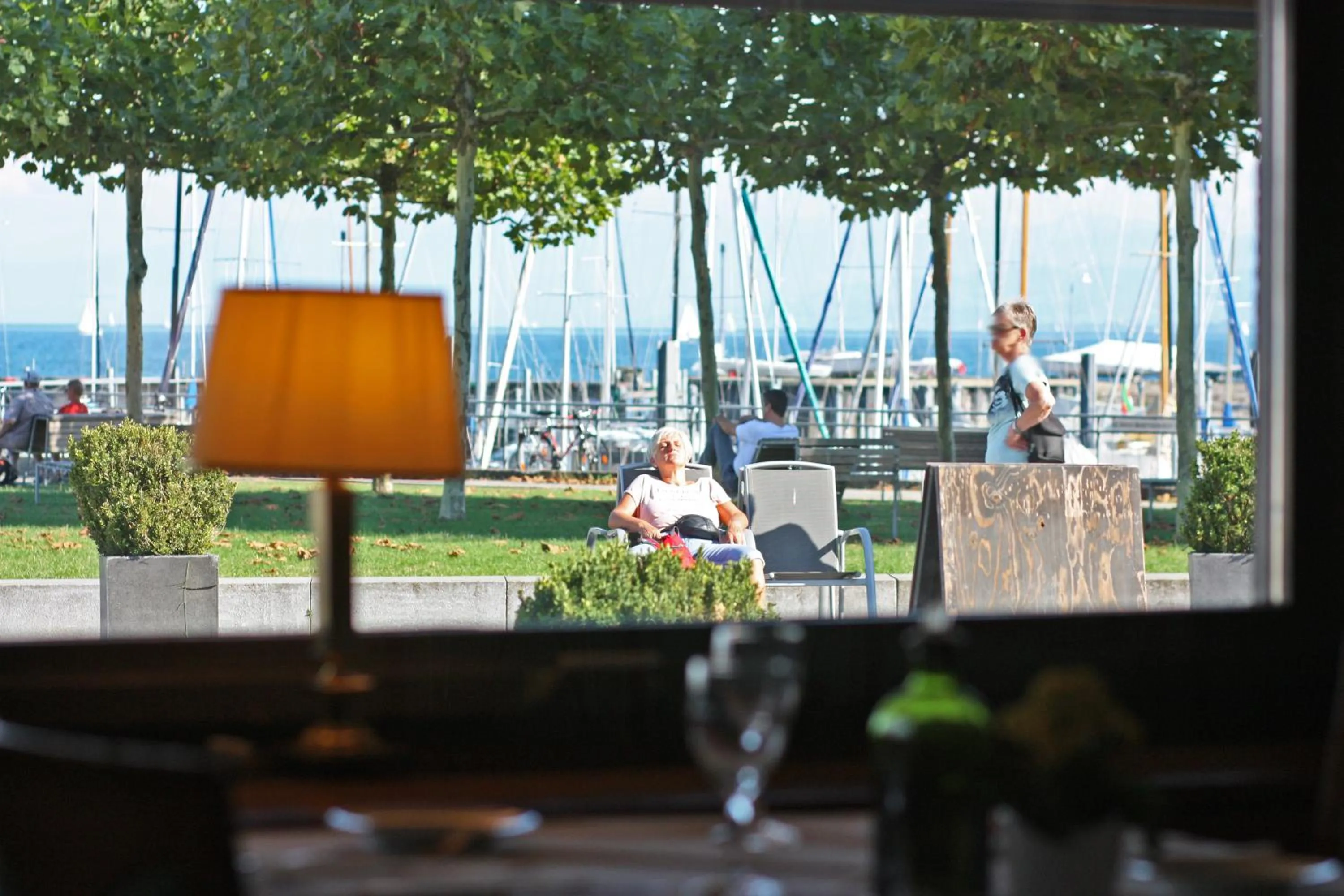 Lake view in Hotel Schiff am See