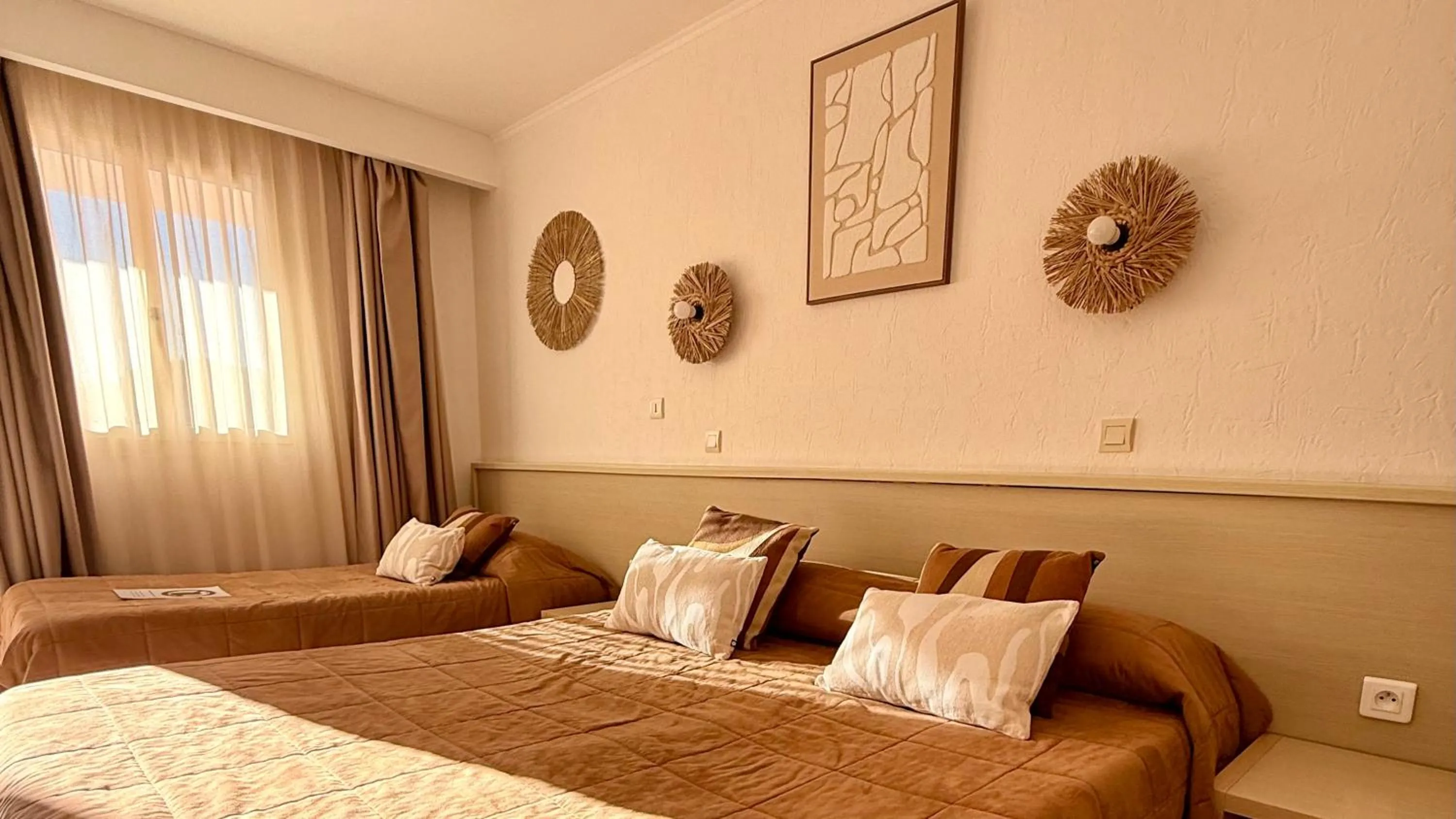 Bed in Hôtel Restaurant L' Empereur