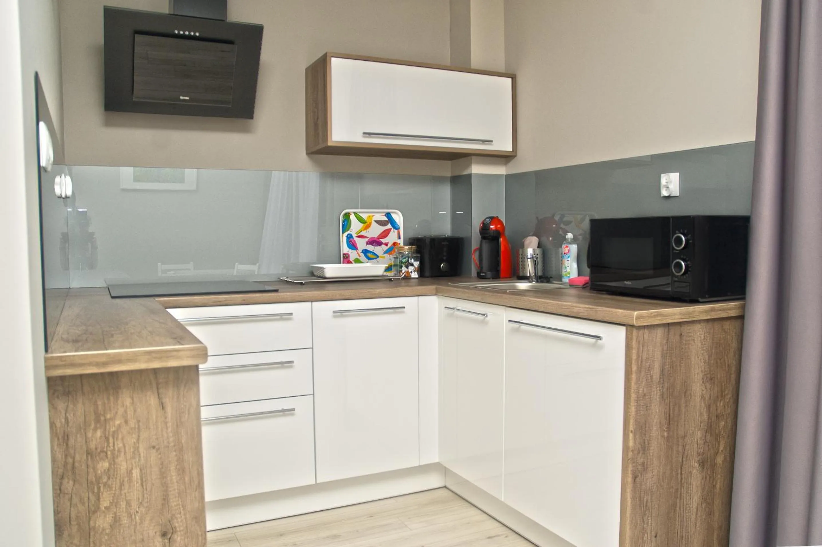 Kitchen or kitchenette in Bory6a Apartamenty & Free Parking