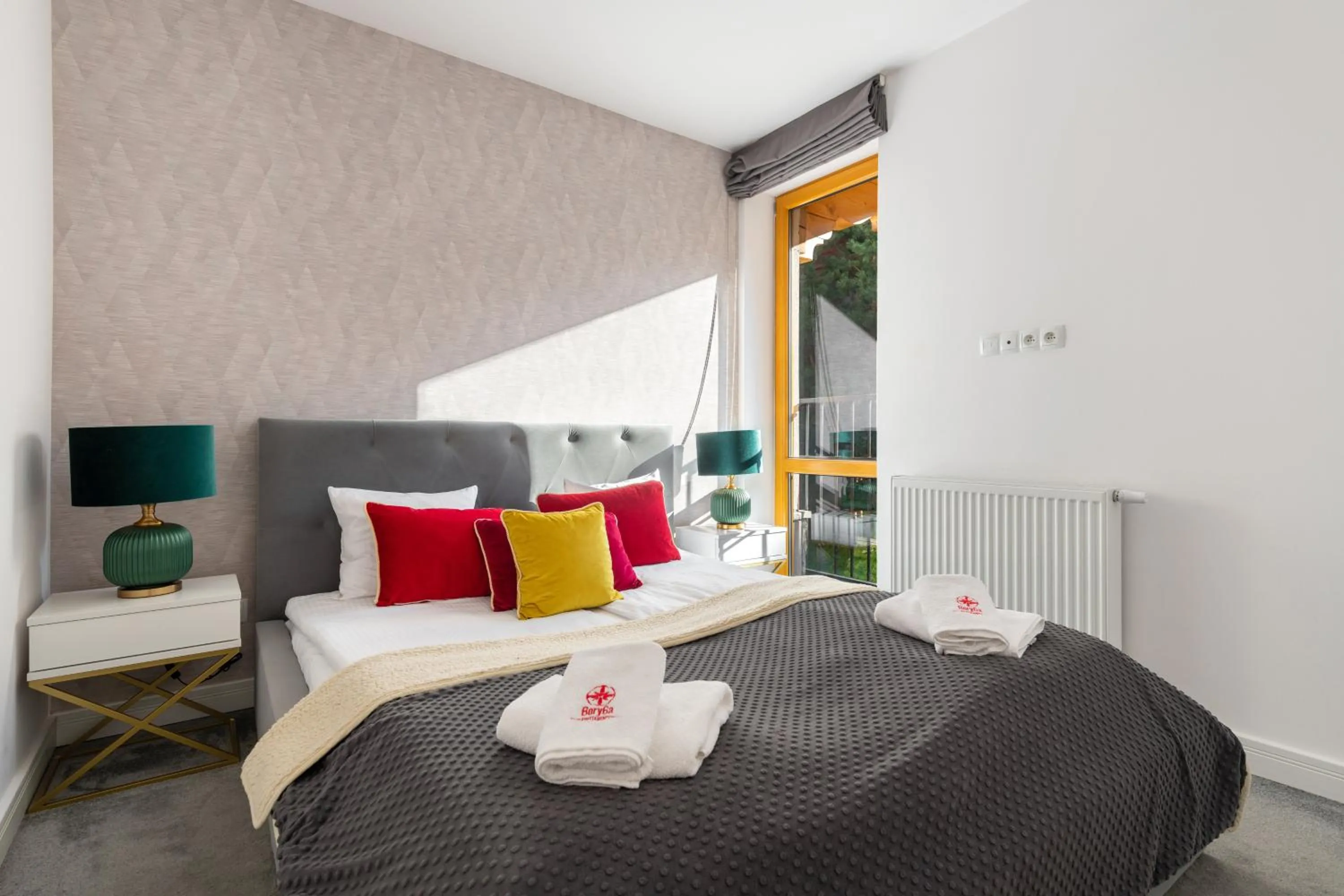 Bedroom, Bed in Bory6a Apartamenty & Free Parking