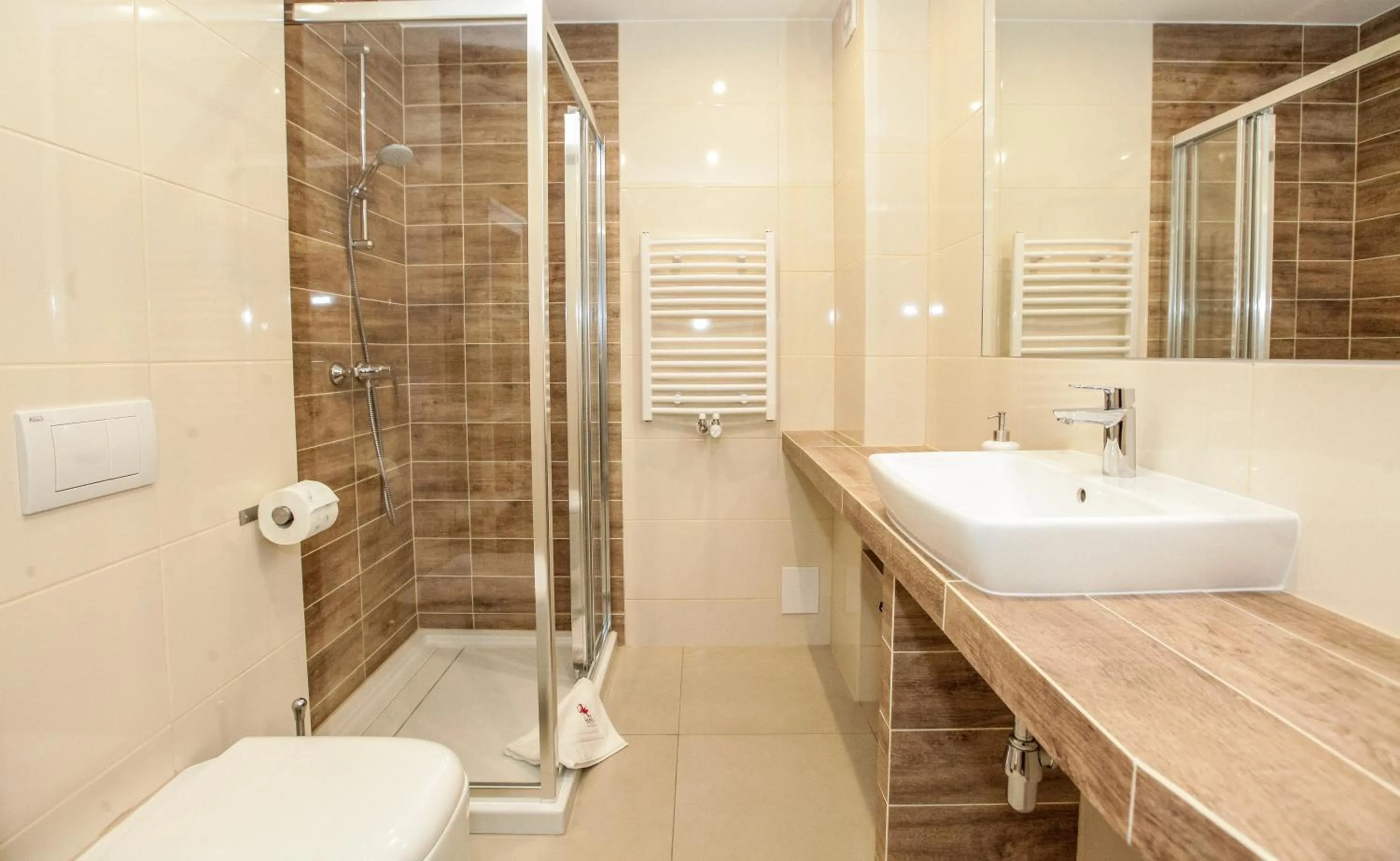 Bathroom in Bory6a Apartamenty & Free Parking