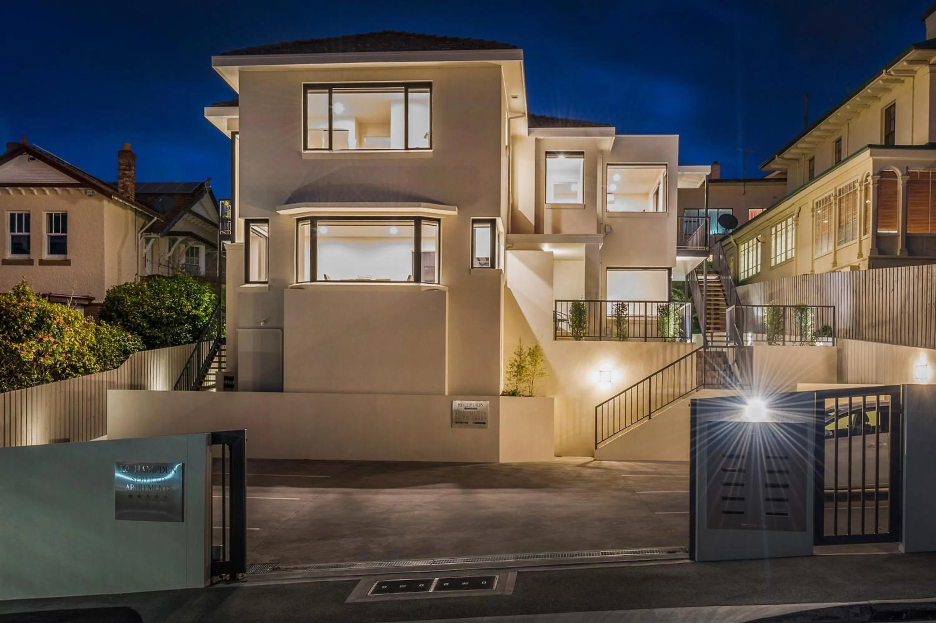Facade/entrance in 110 Hampden Apartments
