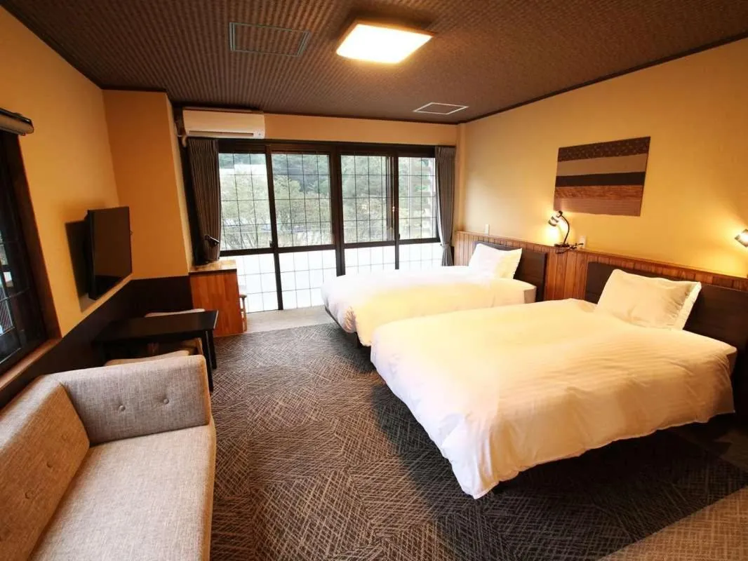 Bed in Kutsurogijyuku Shintaki