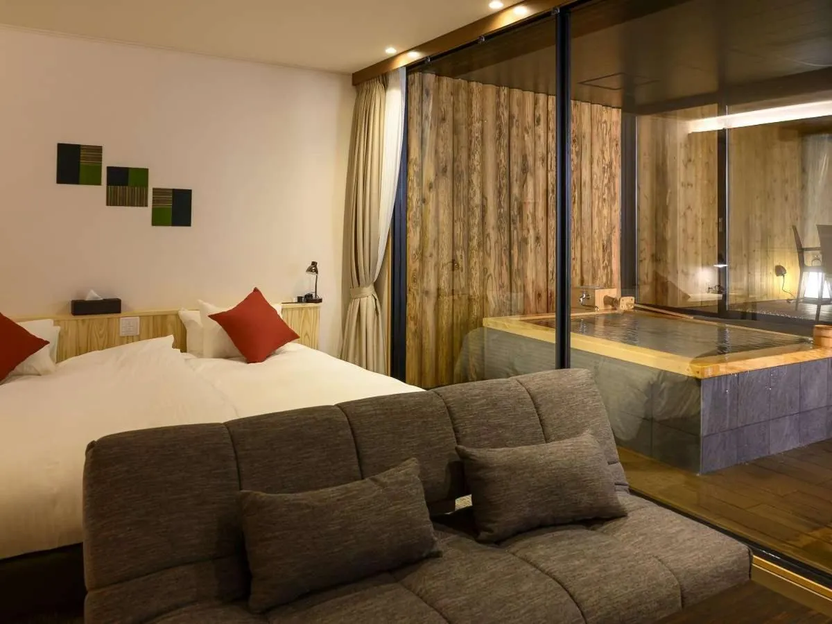 Bed in Kutsurogijyuku Shintaki