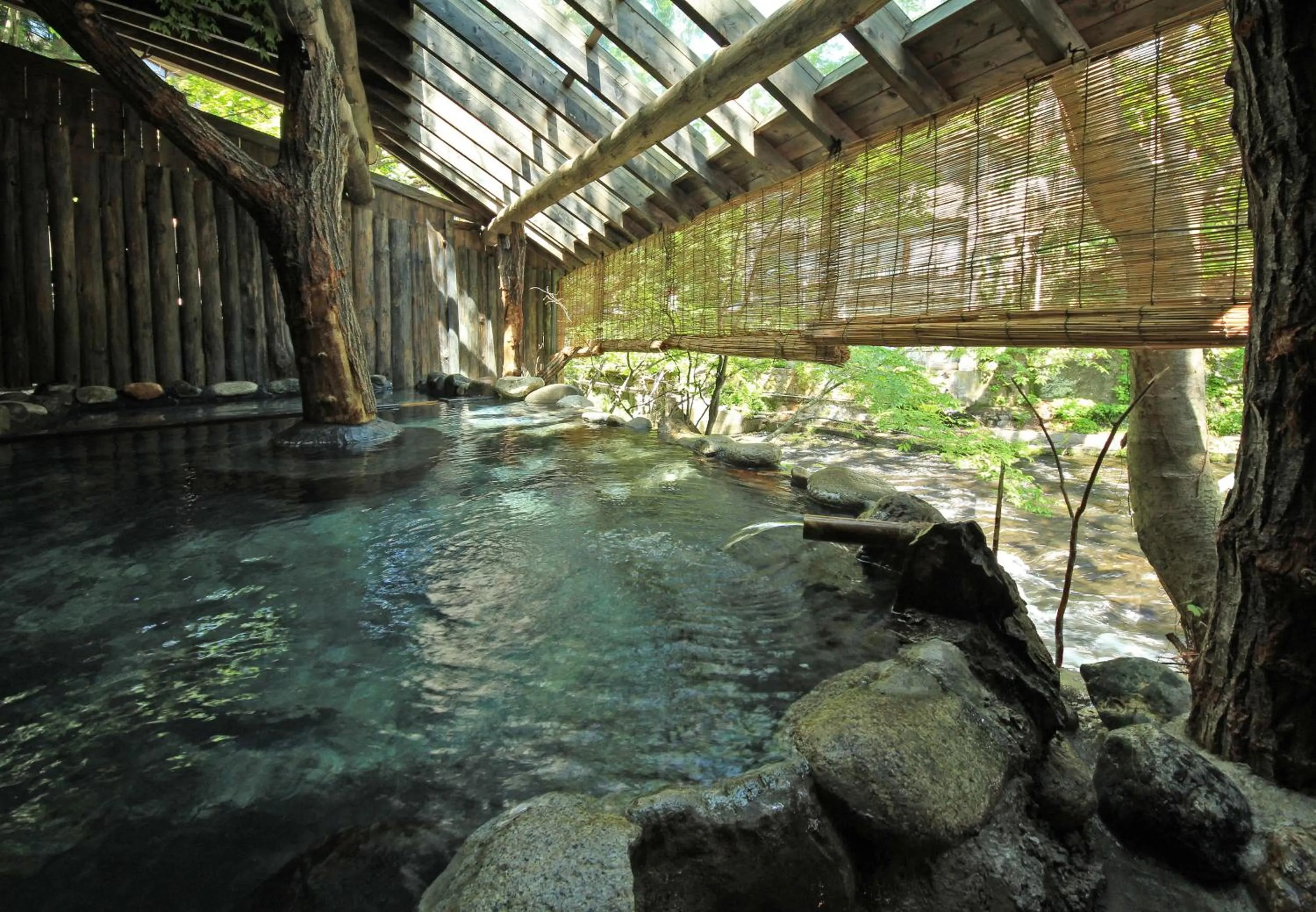 Hot Spring Bath in Kutsurogijyuku Shintaki