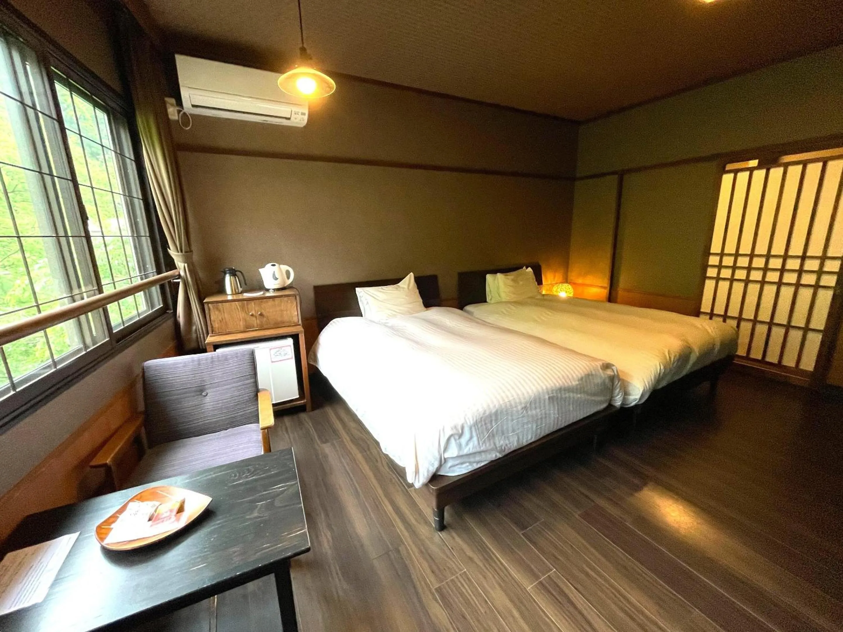 Bed in Kutsurogijyuku Shintaki