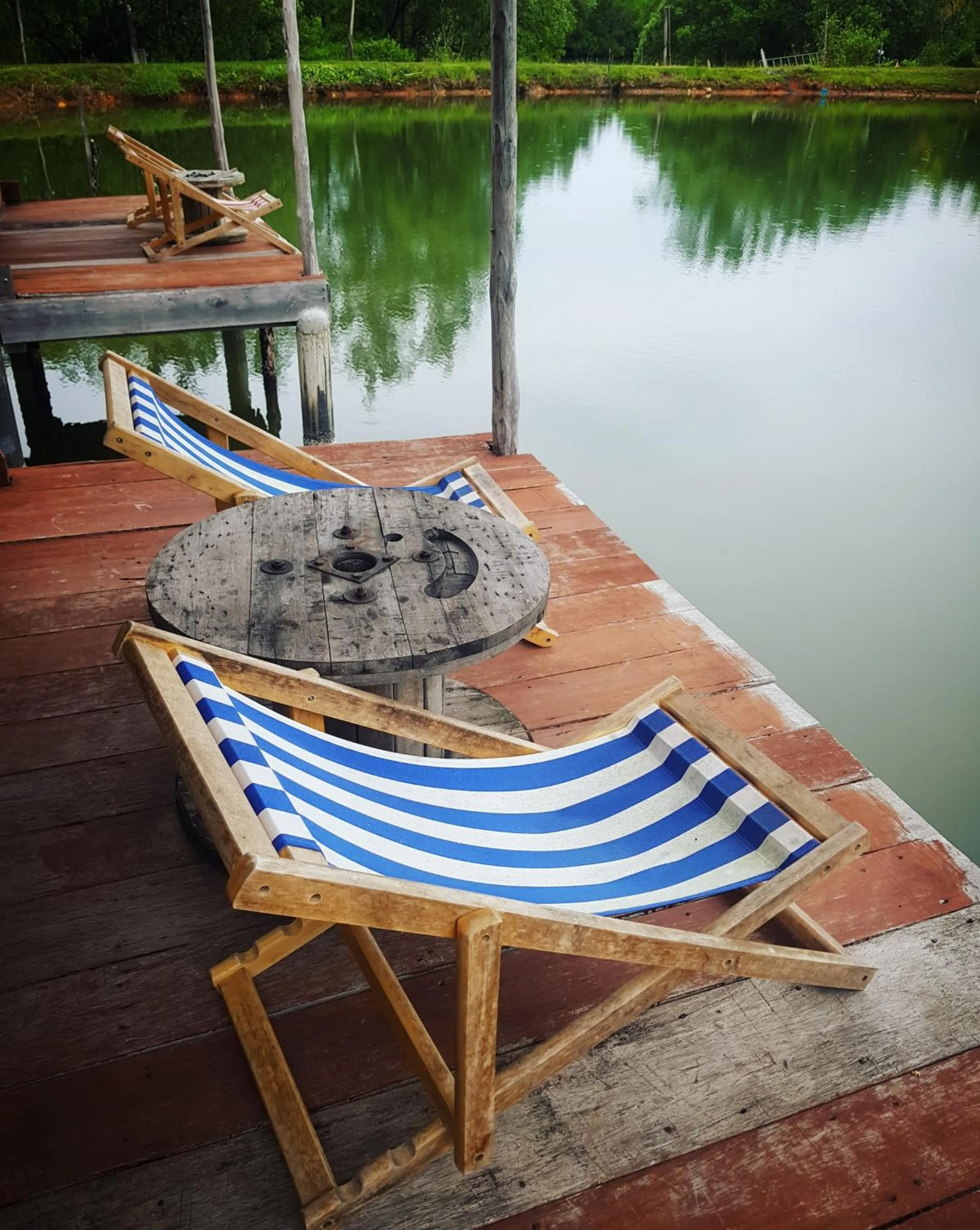 Lake view in Calm at Bangphat