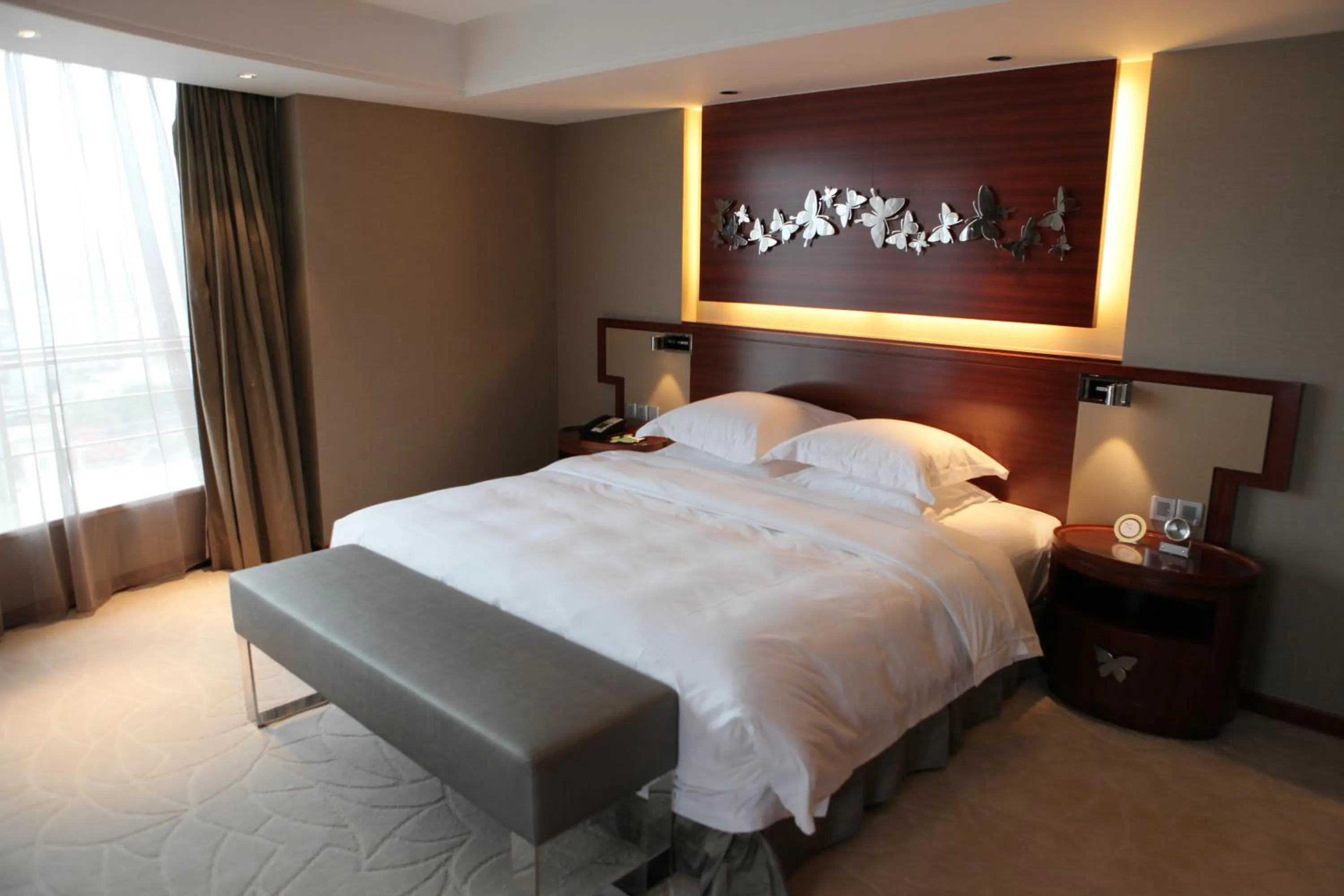 Bed in Huangyan Yaoda Hotel