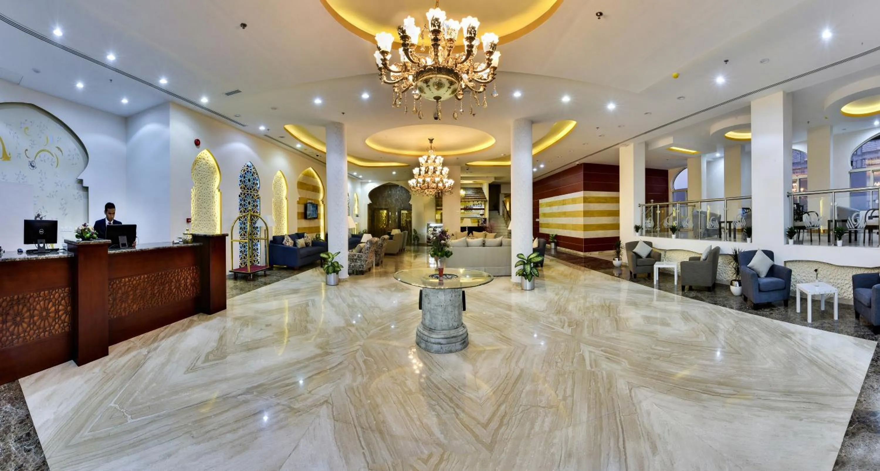 Lobby or reception in Golden Dune Hotel AlFayhaa