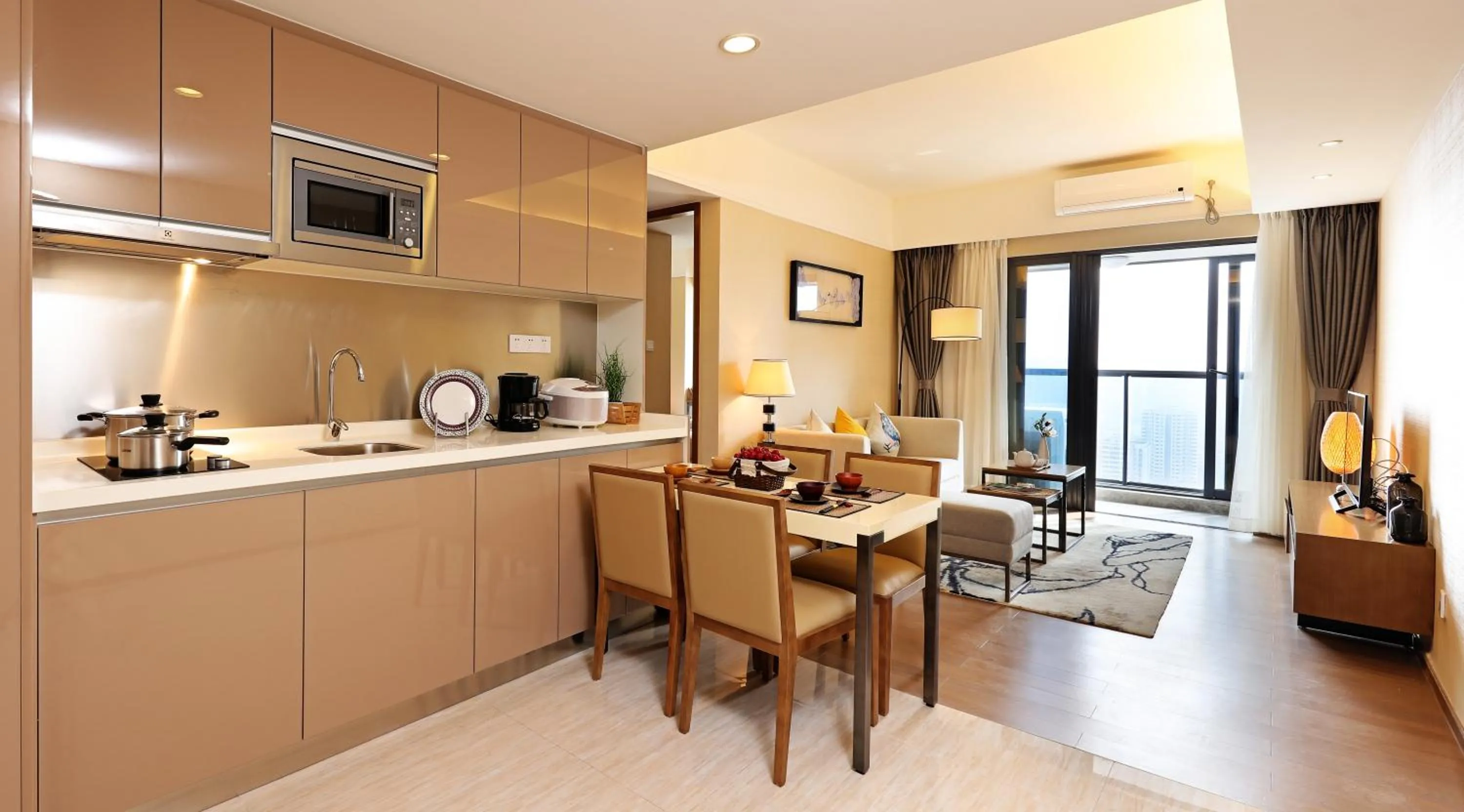 Dining area in Yuwa Serviced Residence