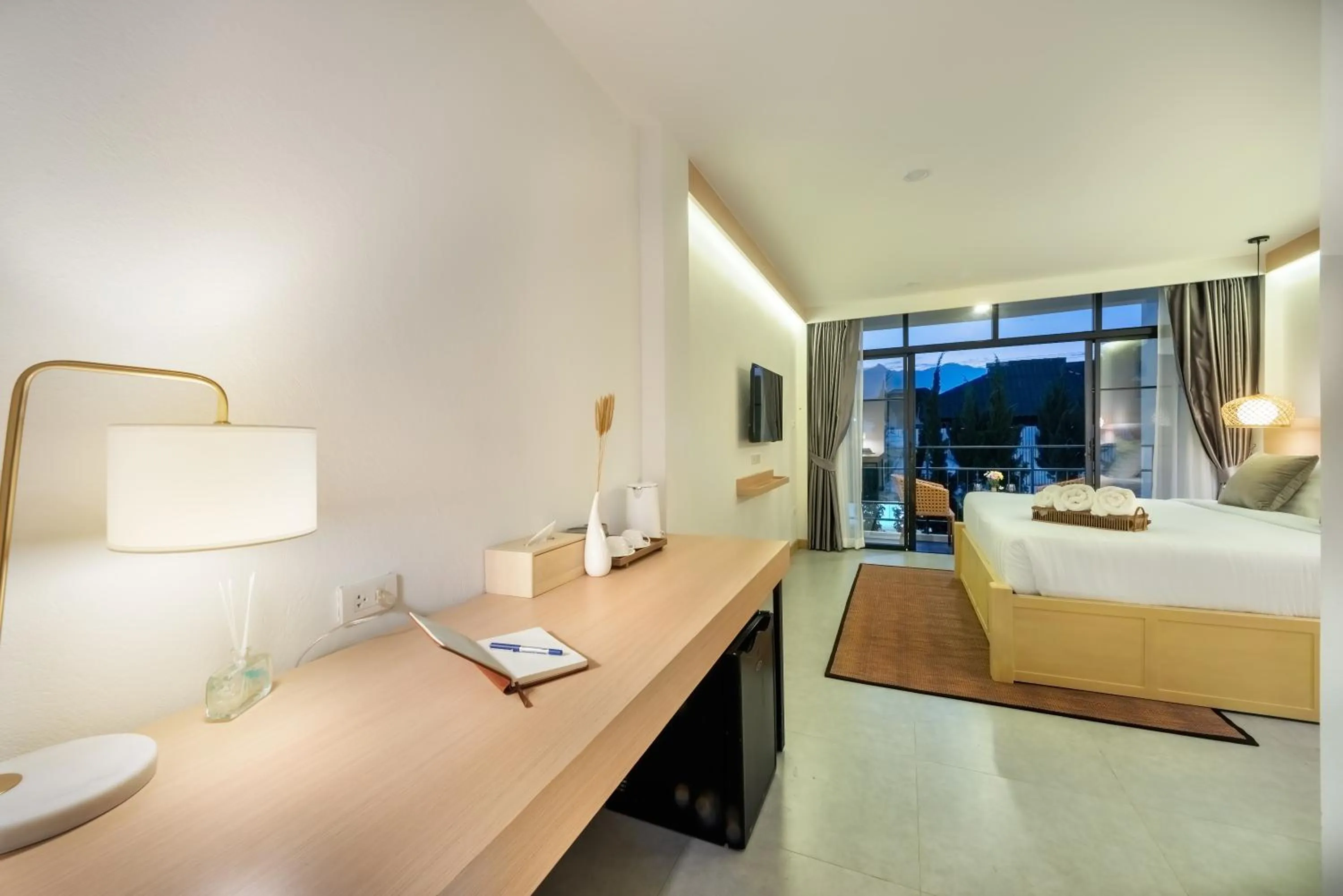 Bed in Ai Pai Hotel - 50m to Pai Walking Street & Night Market