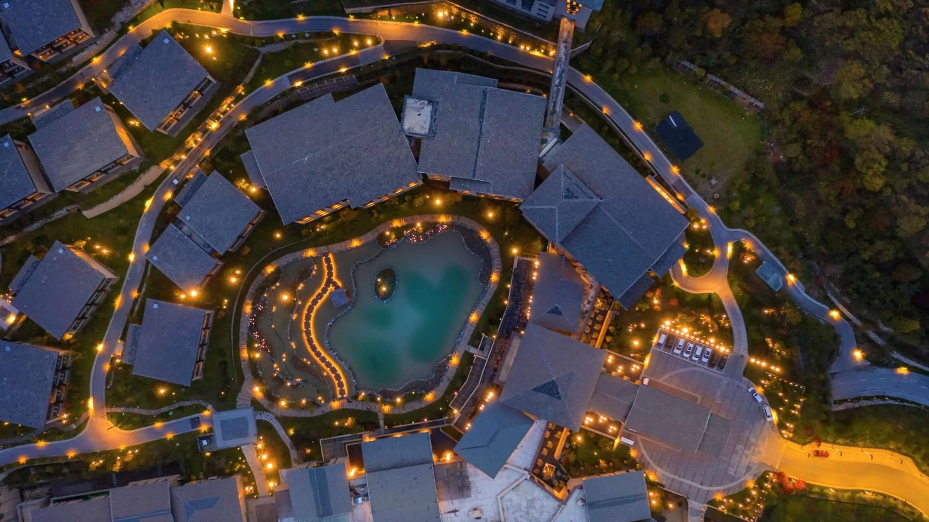 Property building in Hilton Jiuzhaigou Resort