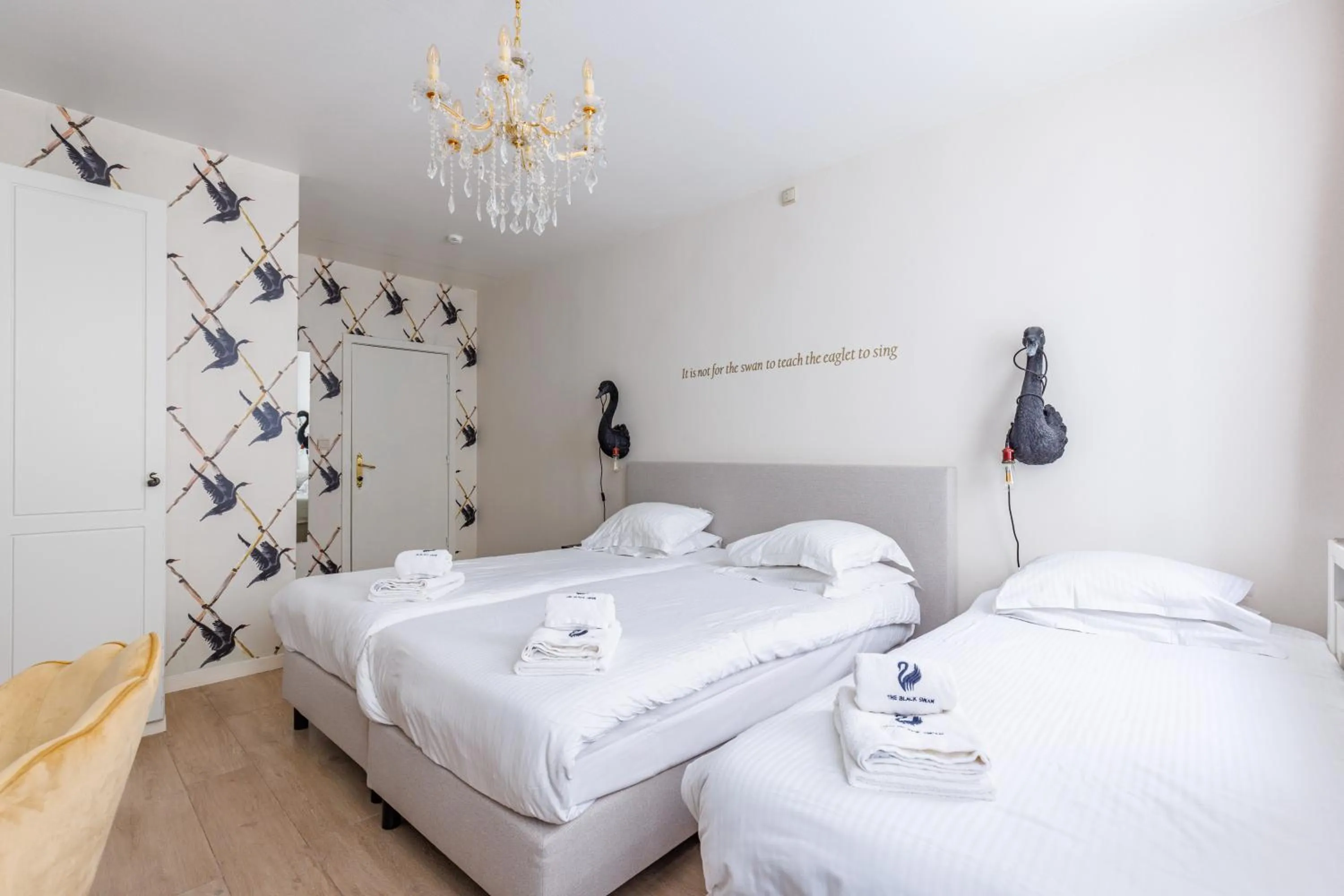 Bed in The Black Swan Hotel