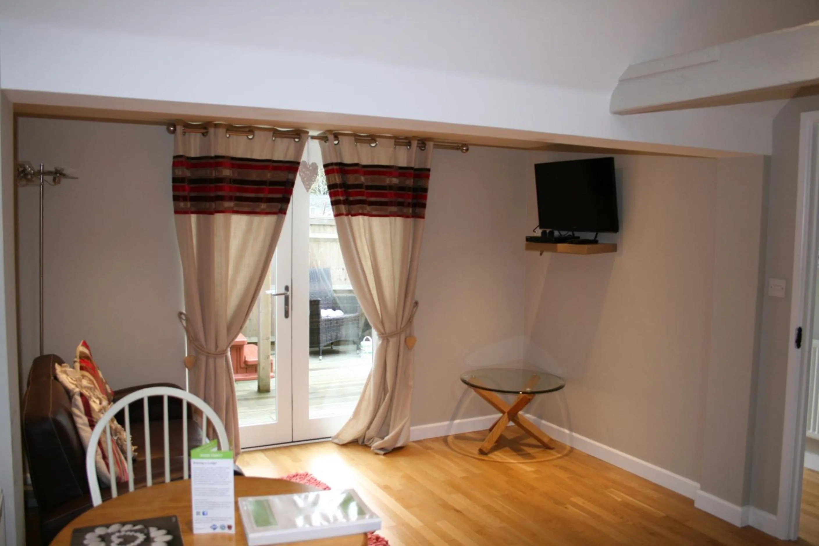 Living room in Golden Cross Holiday Park