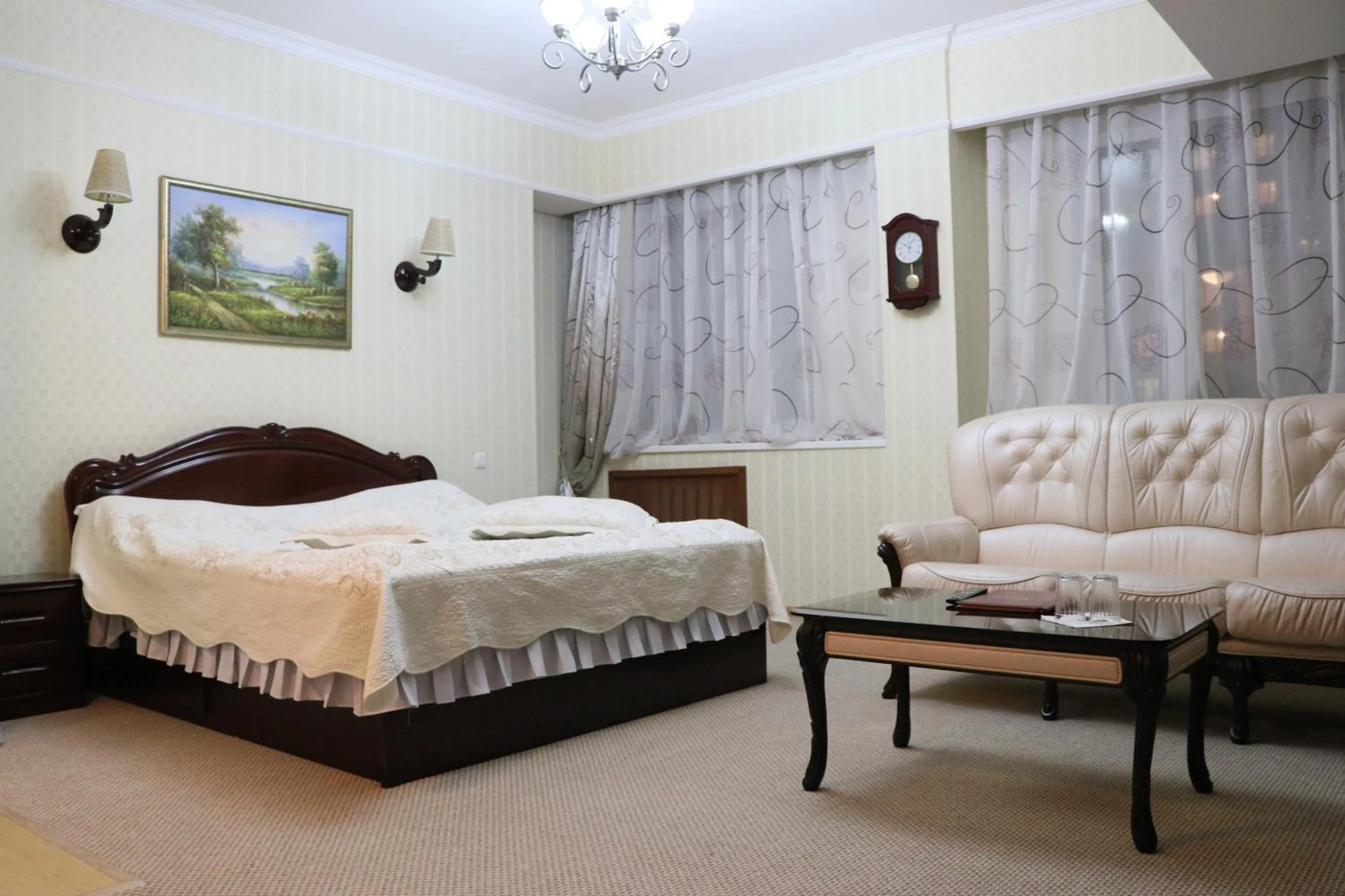 Bed in Hotel Botakoz