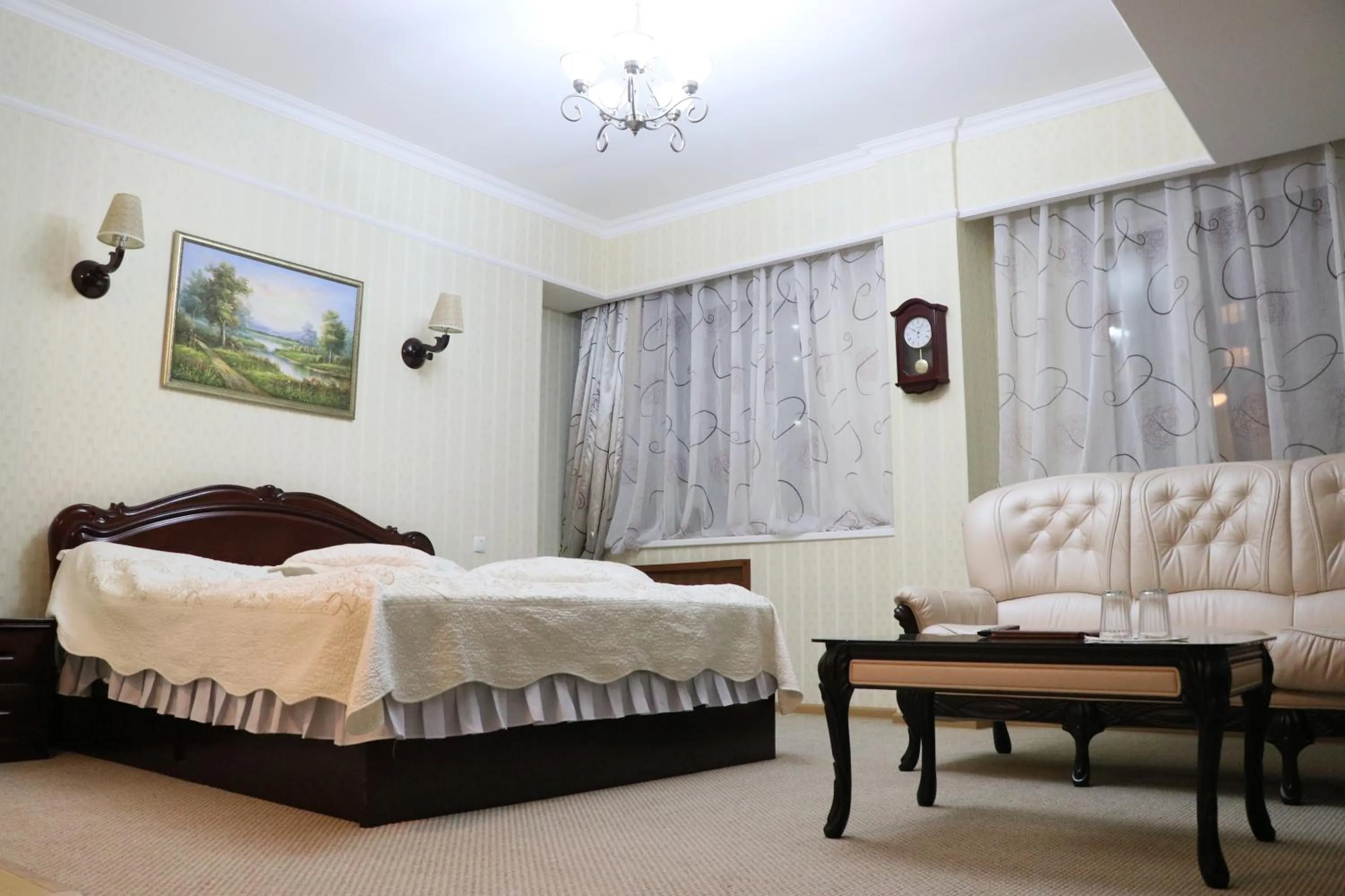 Bed in Hotel Botakoz