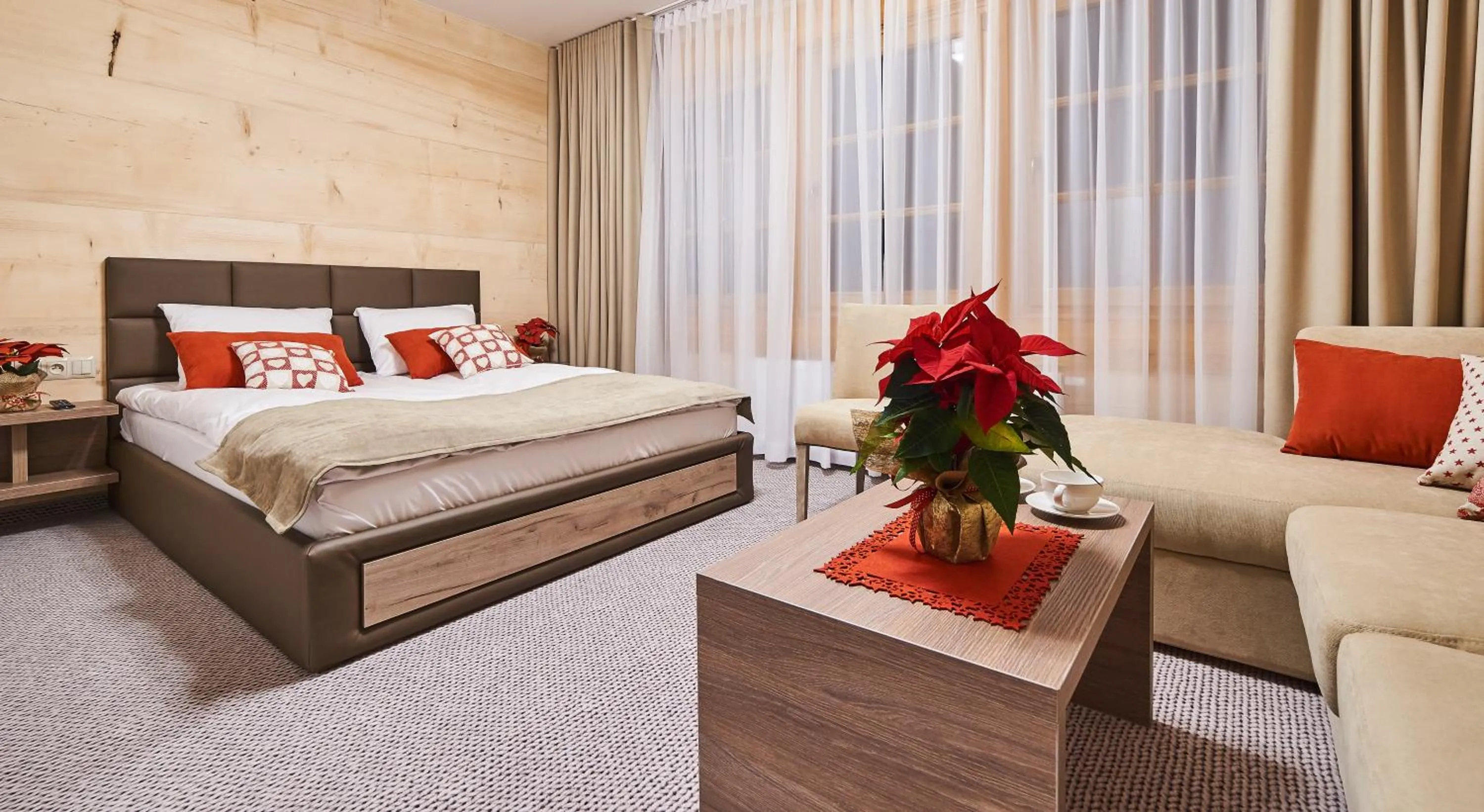 Decorative detail, Bed in Tatrzański Bór Apartamenty